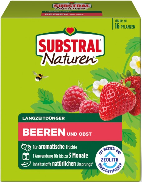 Substral Naturen Langzeitdünger Beeren und Obst, 1,2 kg