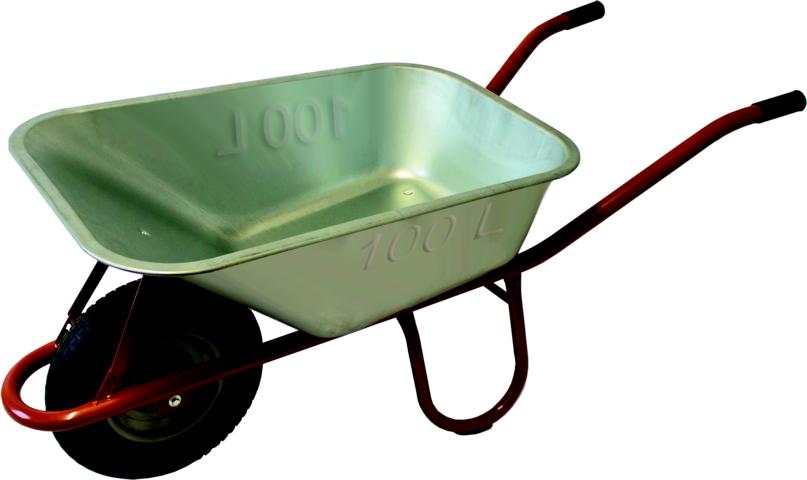 052425-Bauschubkarre-Profi-100L-verzinkt-10096 BAUSCHUBKARRE 100L VERZINKT 200KG