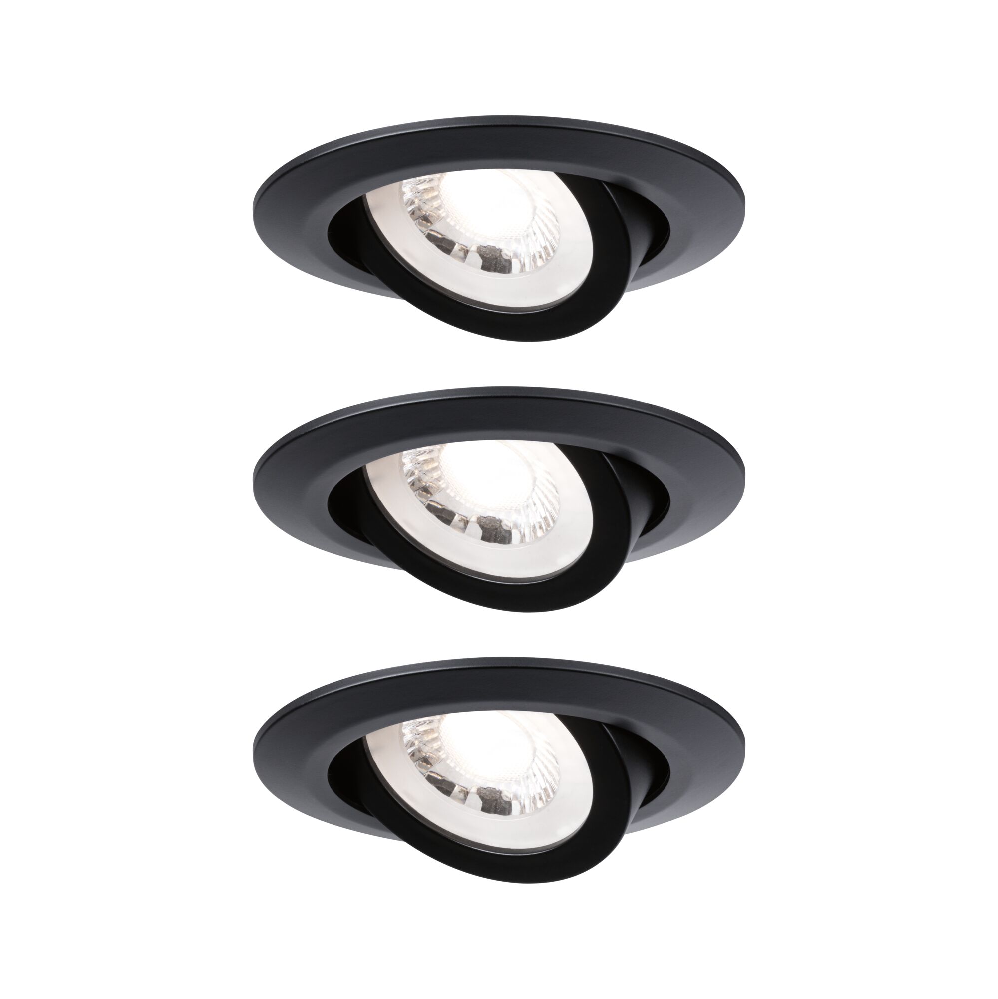 Paulmann EBL Set schwenkbar LED 3x4,8W 3000K 230V schwarz matt