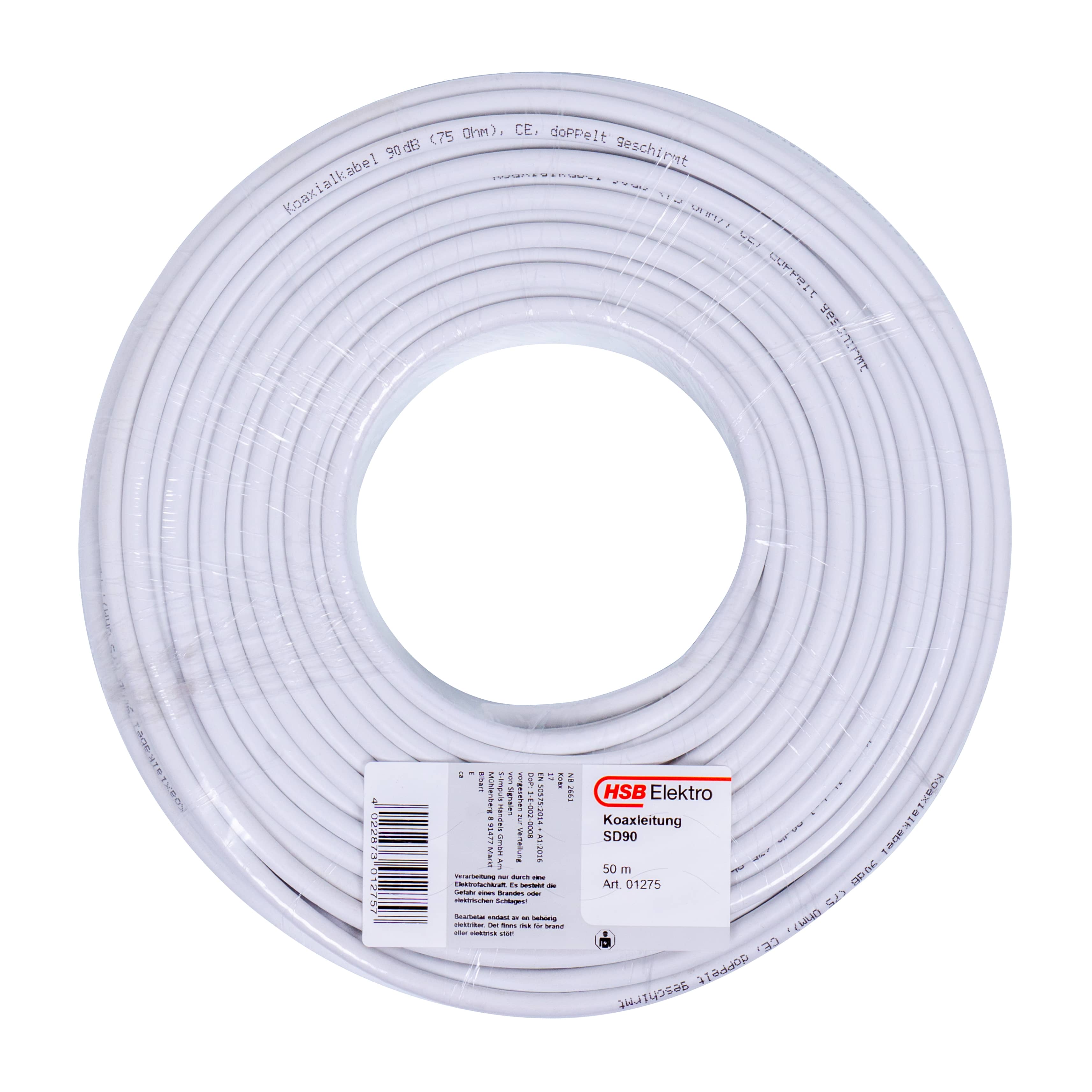 370456goV3cxkGBNdca KOAXIALKABEL 75 OHM, >90DB,WS.,50M