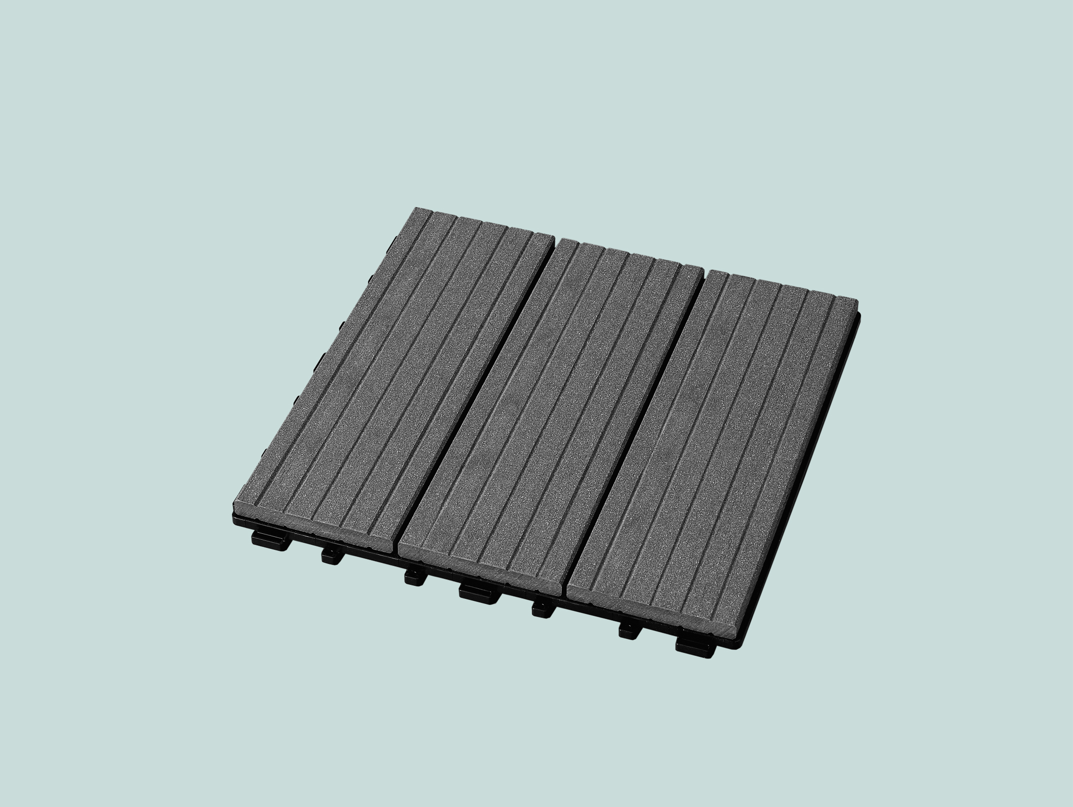 377539-1 KLICK-FLIESE WPC GREY 22MM 4ST.FEIN GEN.