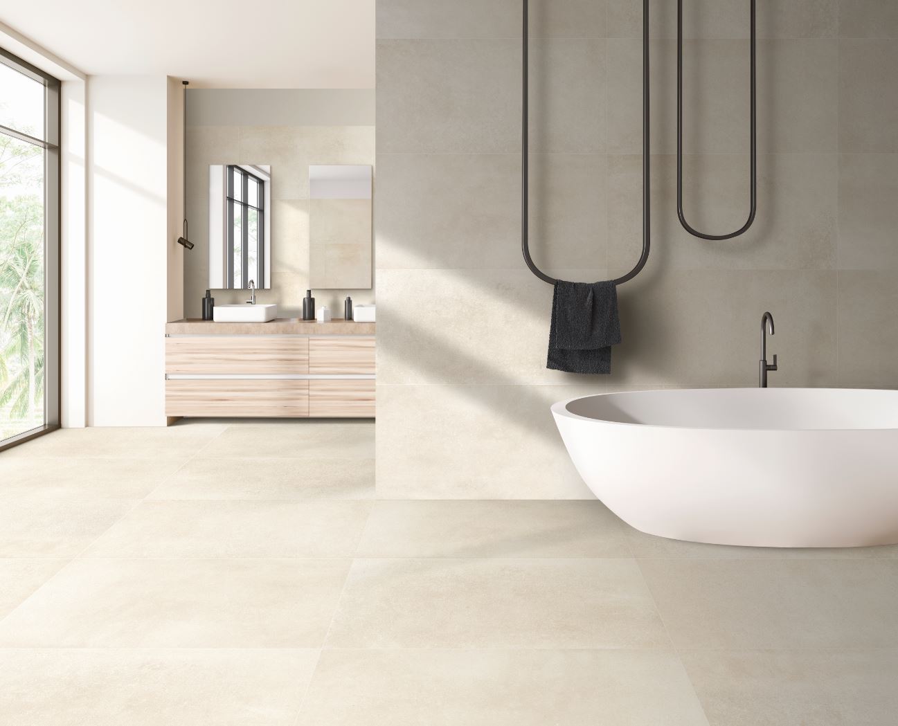 I.Tiles Rektifiziertes FSZ Workshop Beige Steinoptik, 60 x 60 cm
