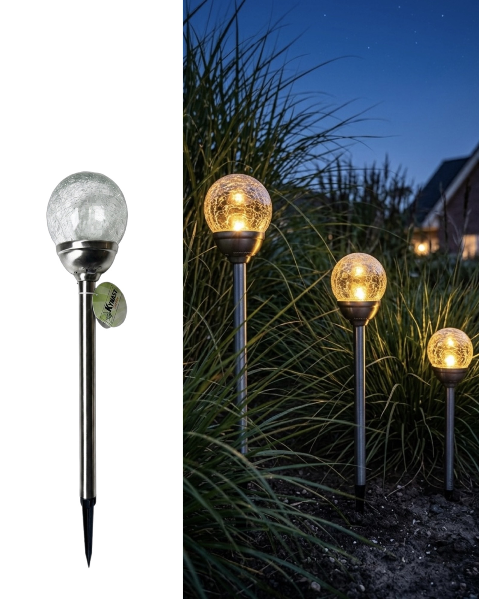 Kynast Solar Glaskugellampe LED, Ø 12 x 56 cm