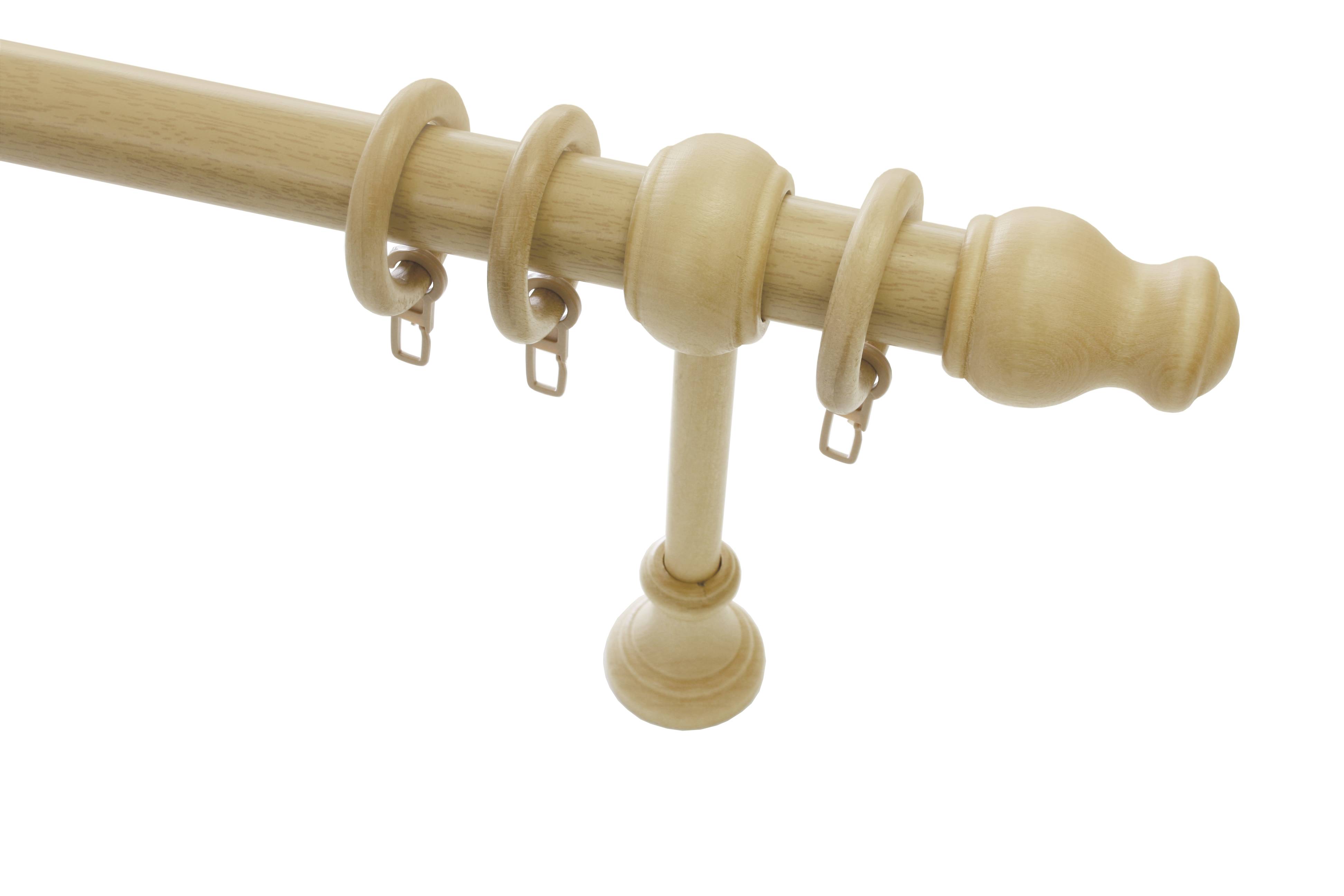 098493_01 GARDINIA STILGARNITUR LUGANO Q28MM NATUR 160CM