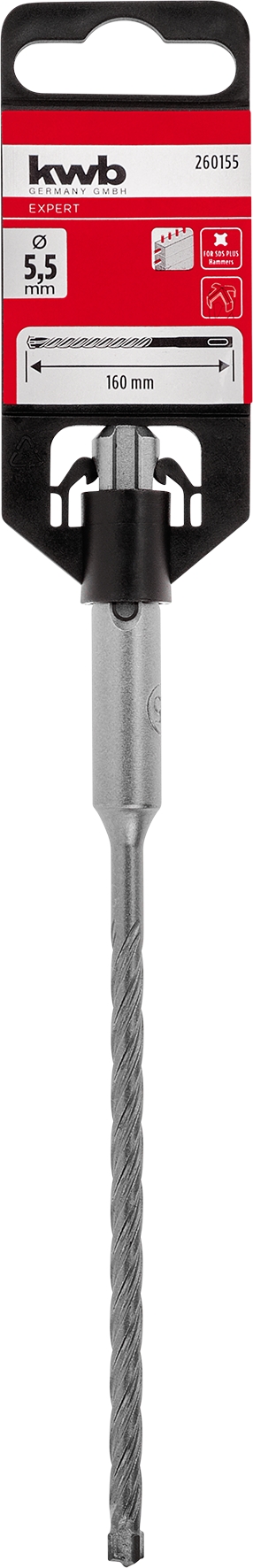 Kwb Hammerbohrer HB4X, 5,5 x 160 mm SB Kwb Hammerbohrer HB4X, 5,5 x 160 mm SB