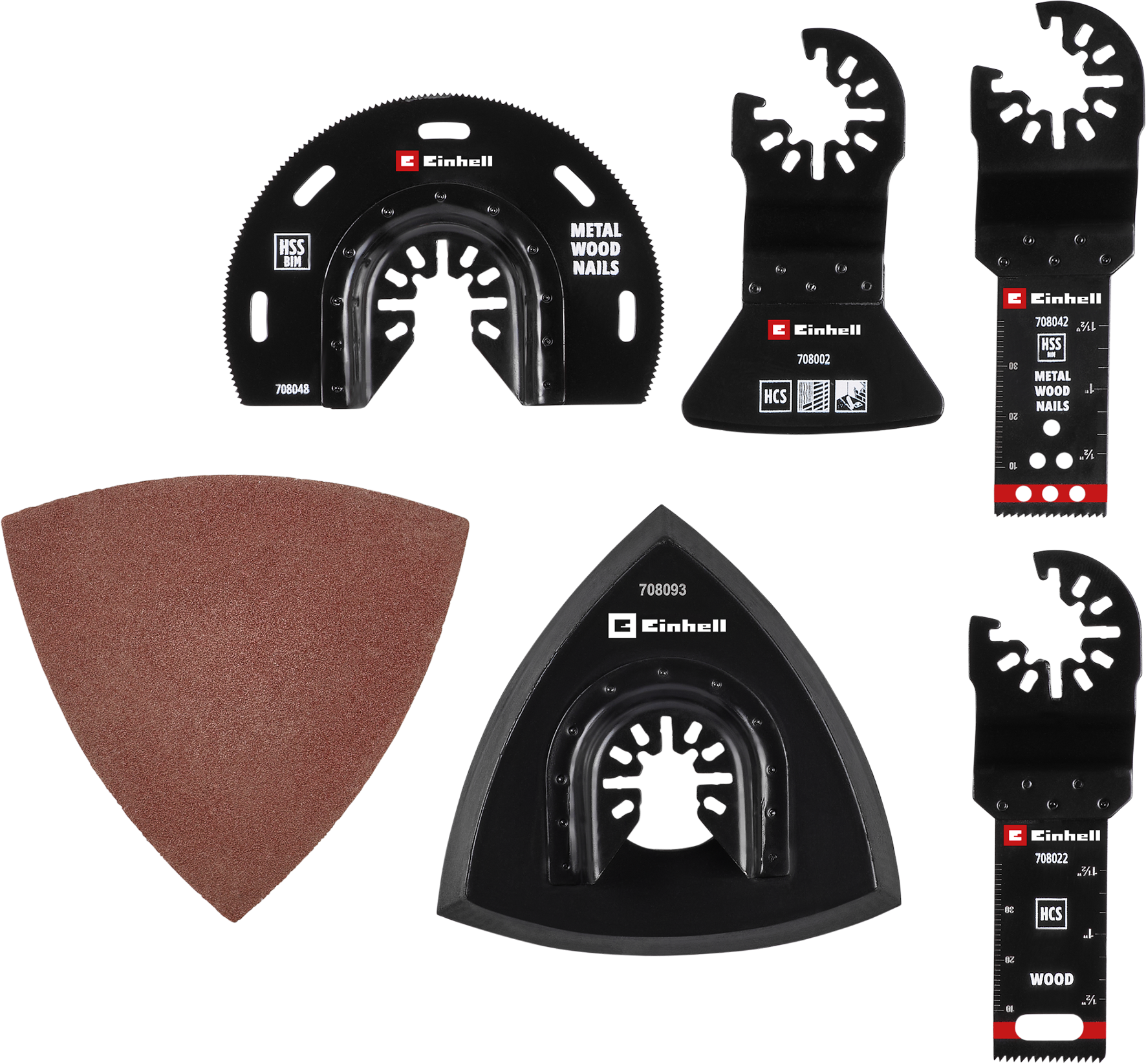 Einhell Universal-Multitool-Set mit Universalaufnahme, 17-tlg.