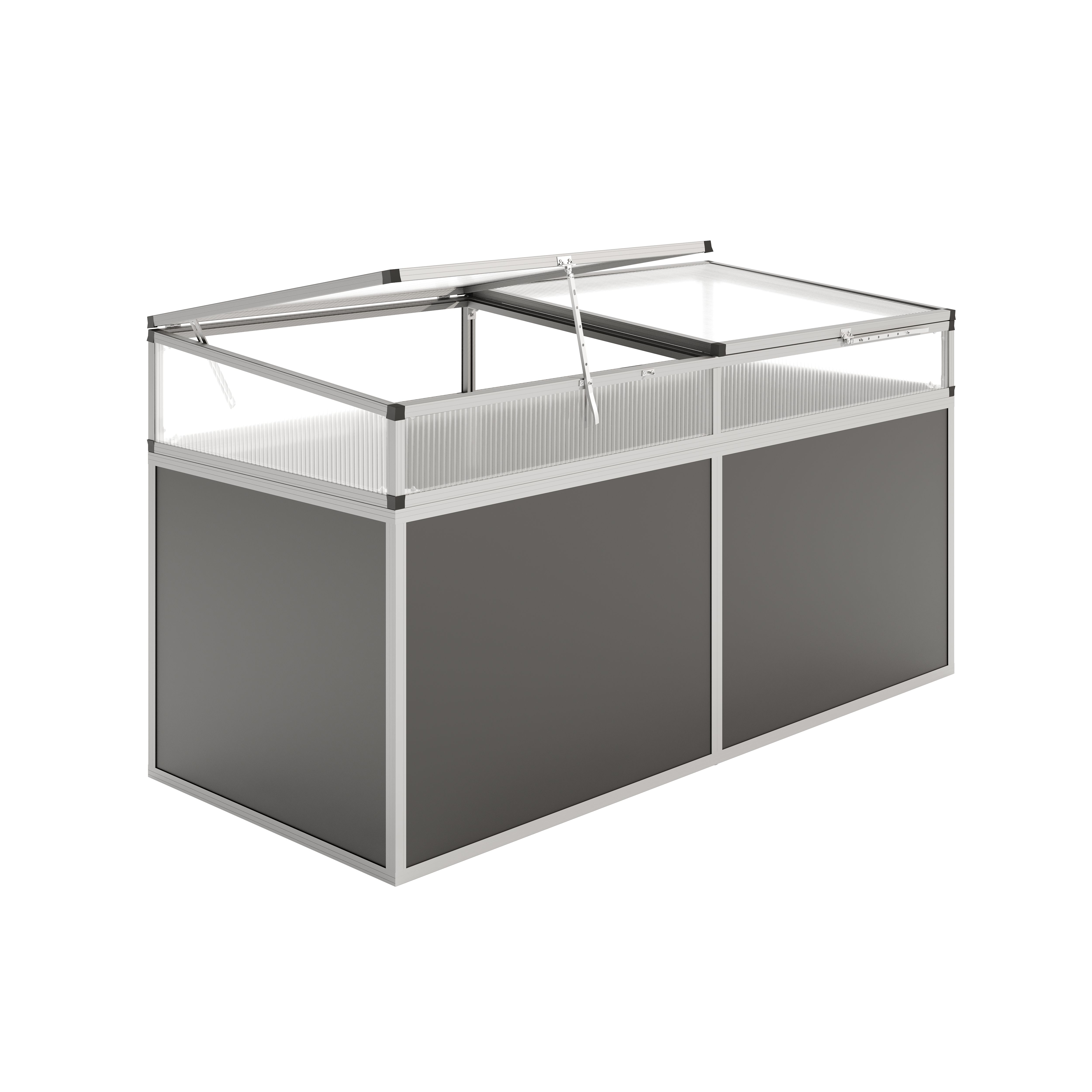 KGT Aluminium-Hochbeet 210, Profilsystem "pressblank" KGT Aluminium-Hochbeet 210, Profilsystem "pressblank"