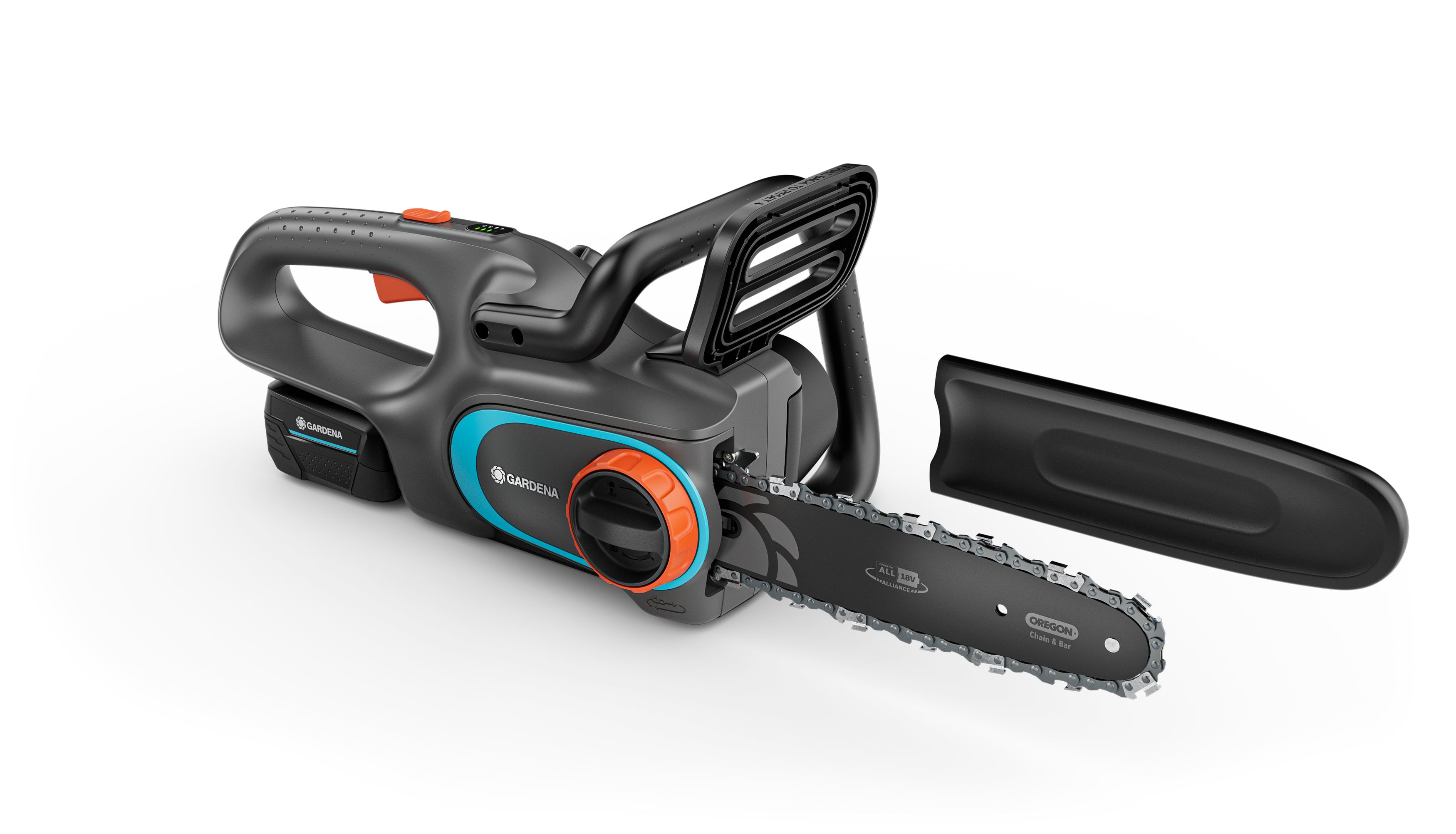 Gardena Akku-Kettensäge PowerSaw 250/18V P4A Ready-To-Use Set Gardena Akku-Kettensäge PowerSaw 250/18V P4A Ready-To-Use Set