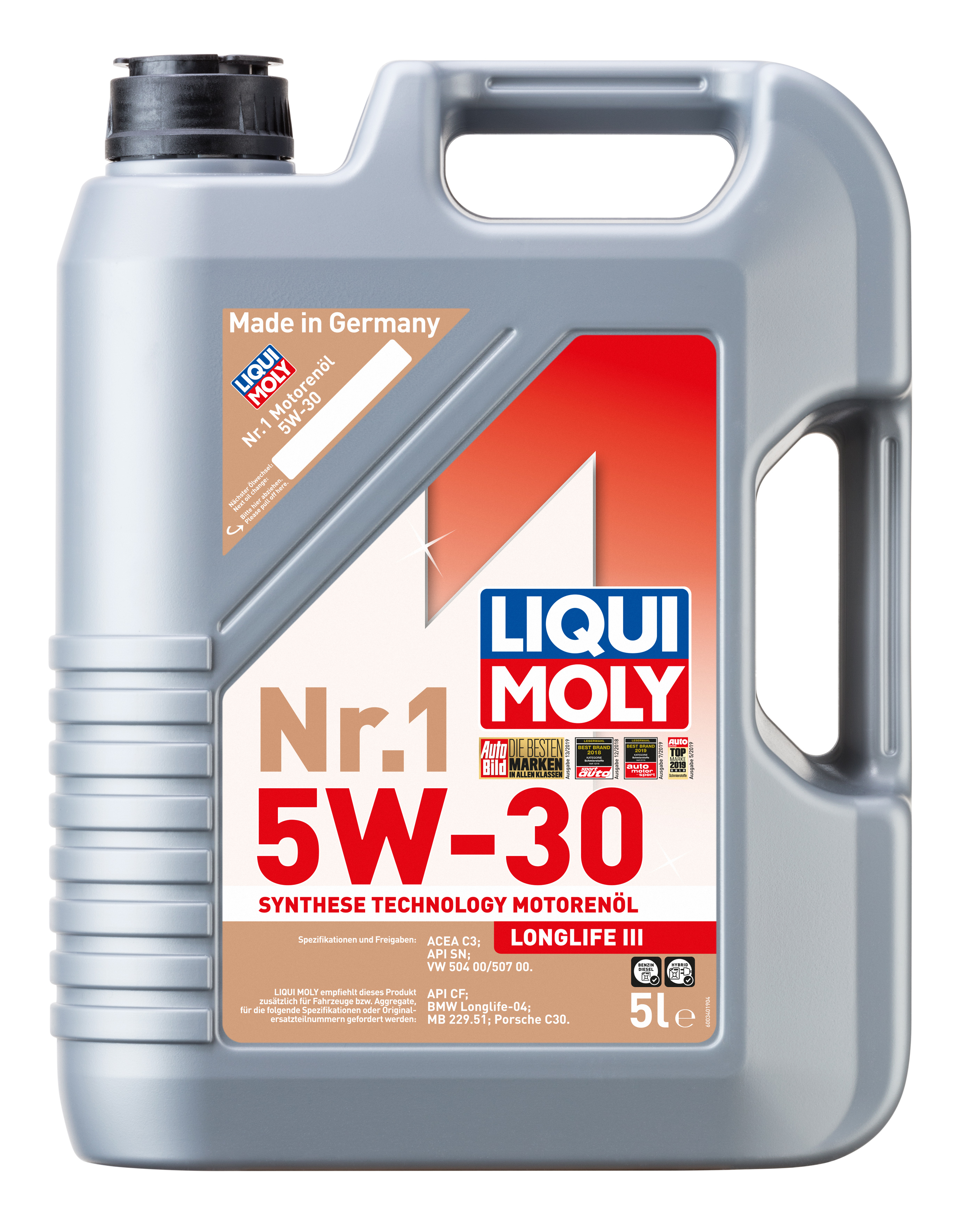 LIQUI MOLY MOTORENÖL NR.1 5W-30 5L (LONGLIFEIII)