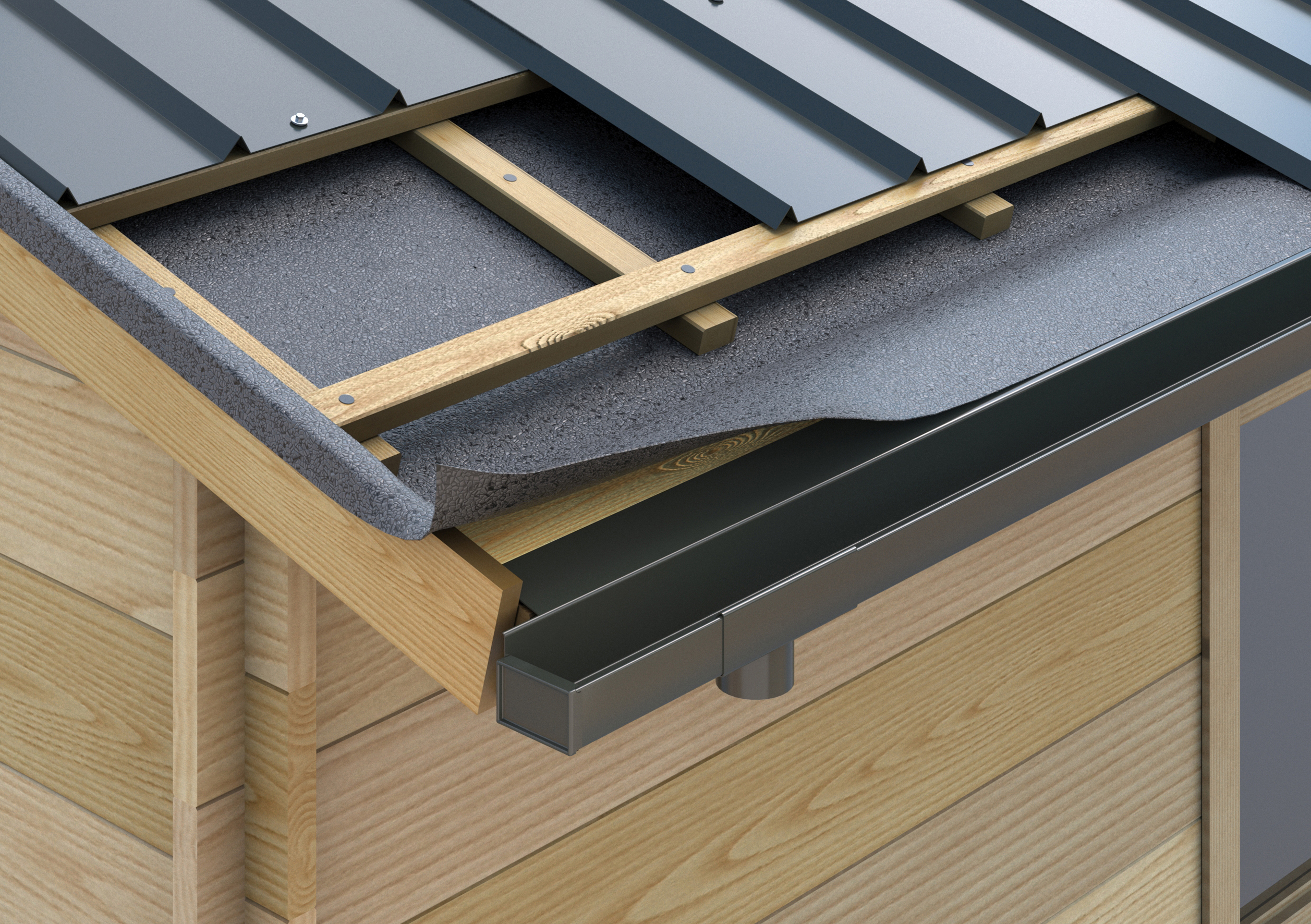 Sarei Ablaufset für SDF-Kastenrinne "piccolo", Alu-anthrazit, RG 70 Sarei Ablaufset für SDF-Kastenrinne "piccolo", Alu-anthrazit, RG 70