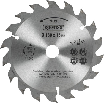 581859-200 Kwb Kreissägeblatt, 130 x 16 mm