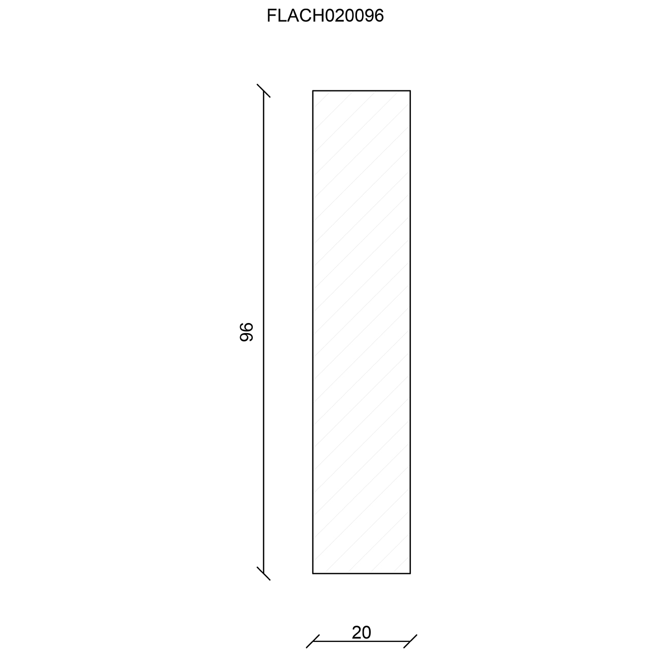 544214-Querschnitt Neuhofer Flachleiste, Buche roh