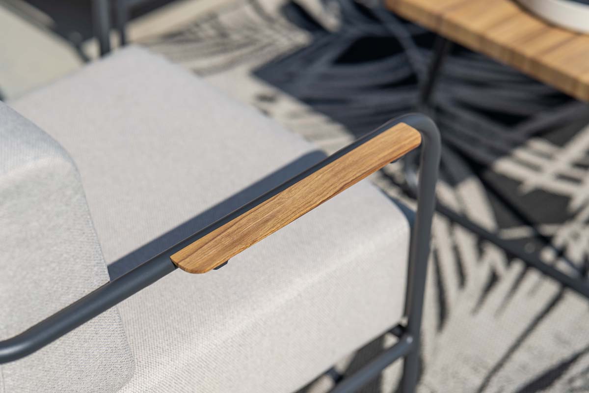 Garden Impressions Lounge-Set Lisboa 4-Teilig, sand/teak Look