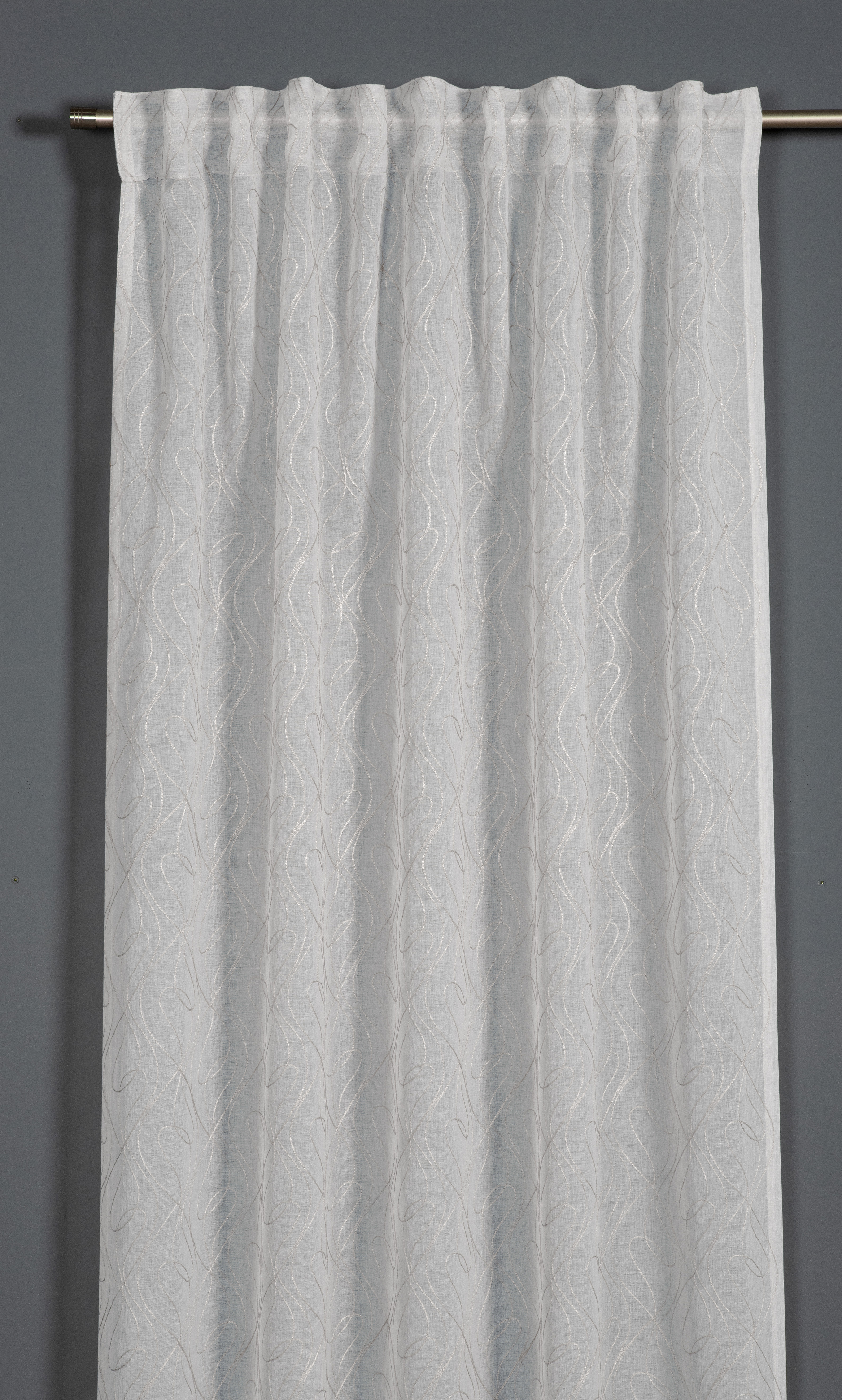 Sehlbach Schal mit Gardinenband weiß, 135 x 245 cm Sehlbach Schal mit Gardinenband weiß, 135 x 245 cm