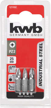 121102-300 Kwb Industry Schraubendreherbit PZ 2, 25 mm