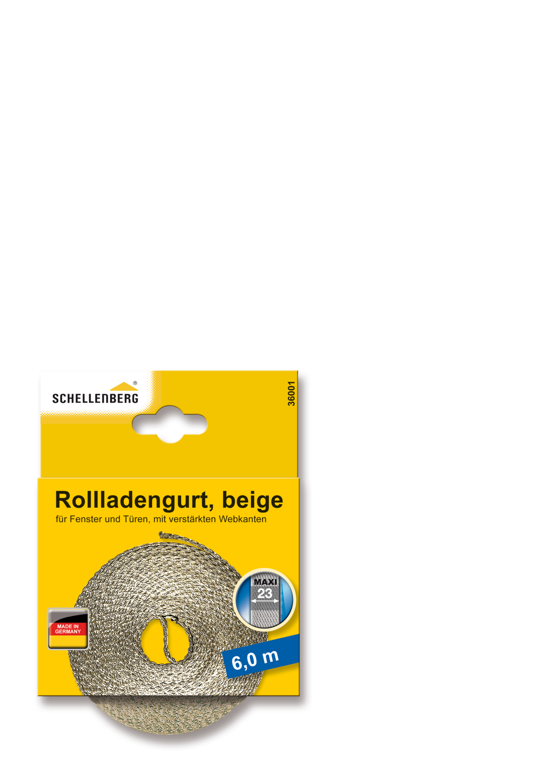 Schellenberg Gurtband beige, 23mm/6m