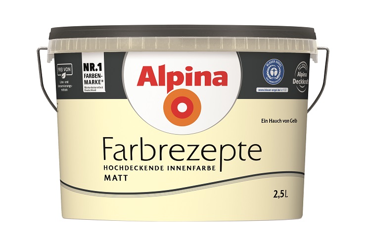 Alpina Farbrezepte Ein Hauch von Gelb, 2,5L