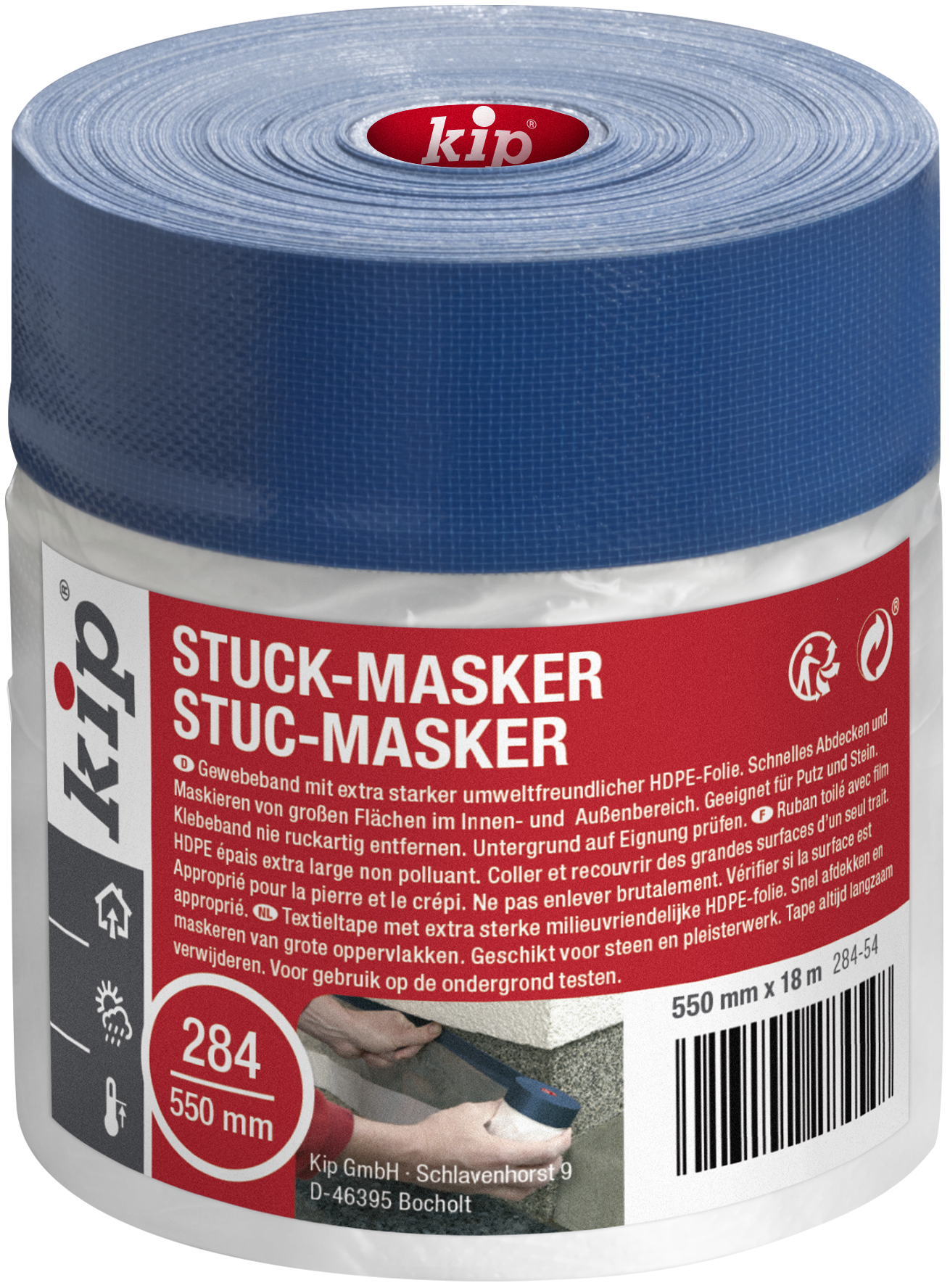 084885 Kip Stuck Masker