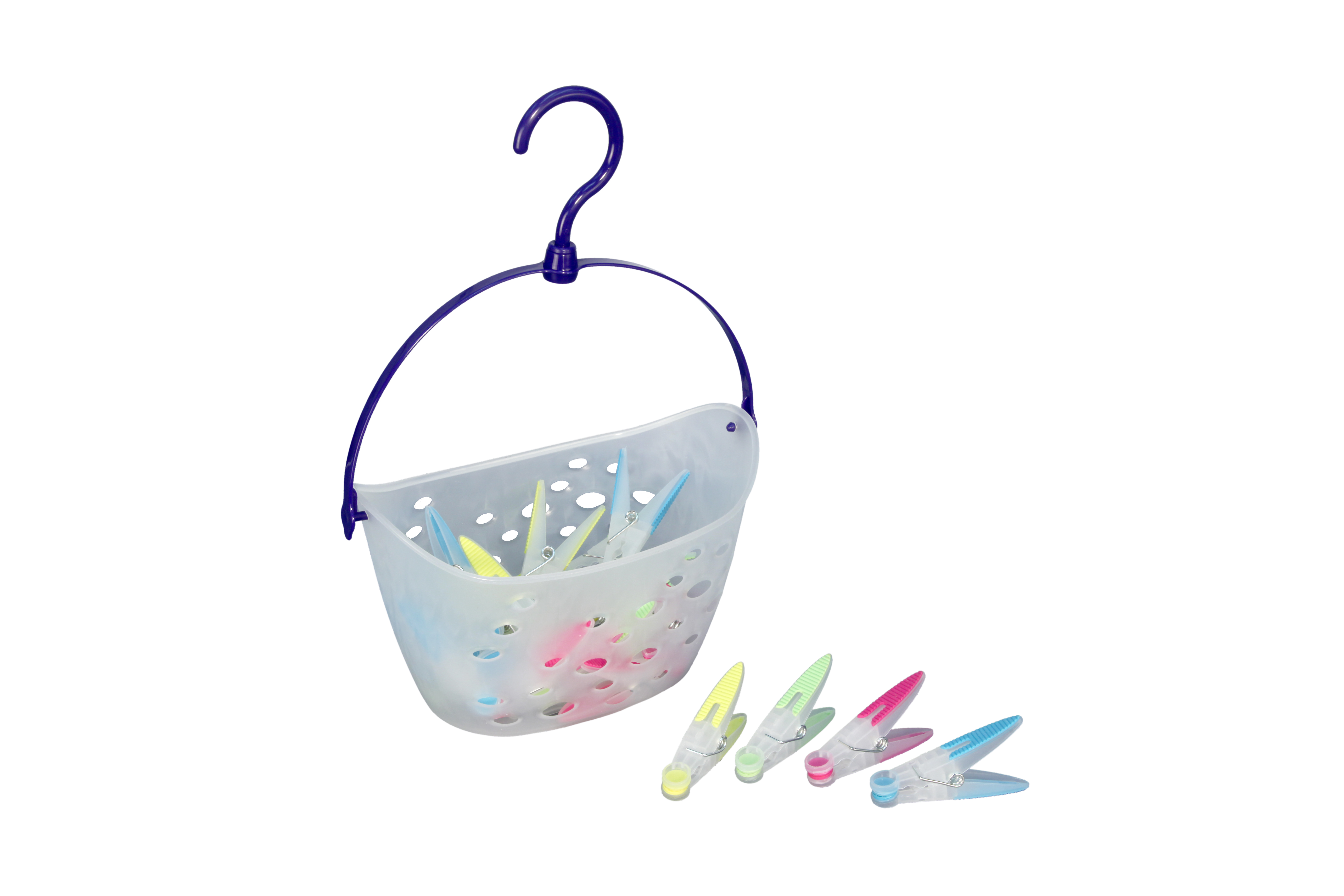 629492_338 BÜRSTENMANN WÄSCHEKLAMMERKORB MIT 20 KLAMMERN