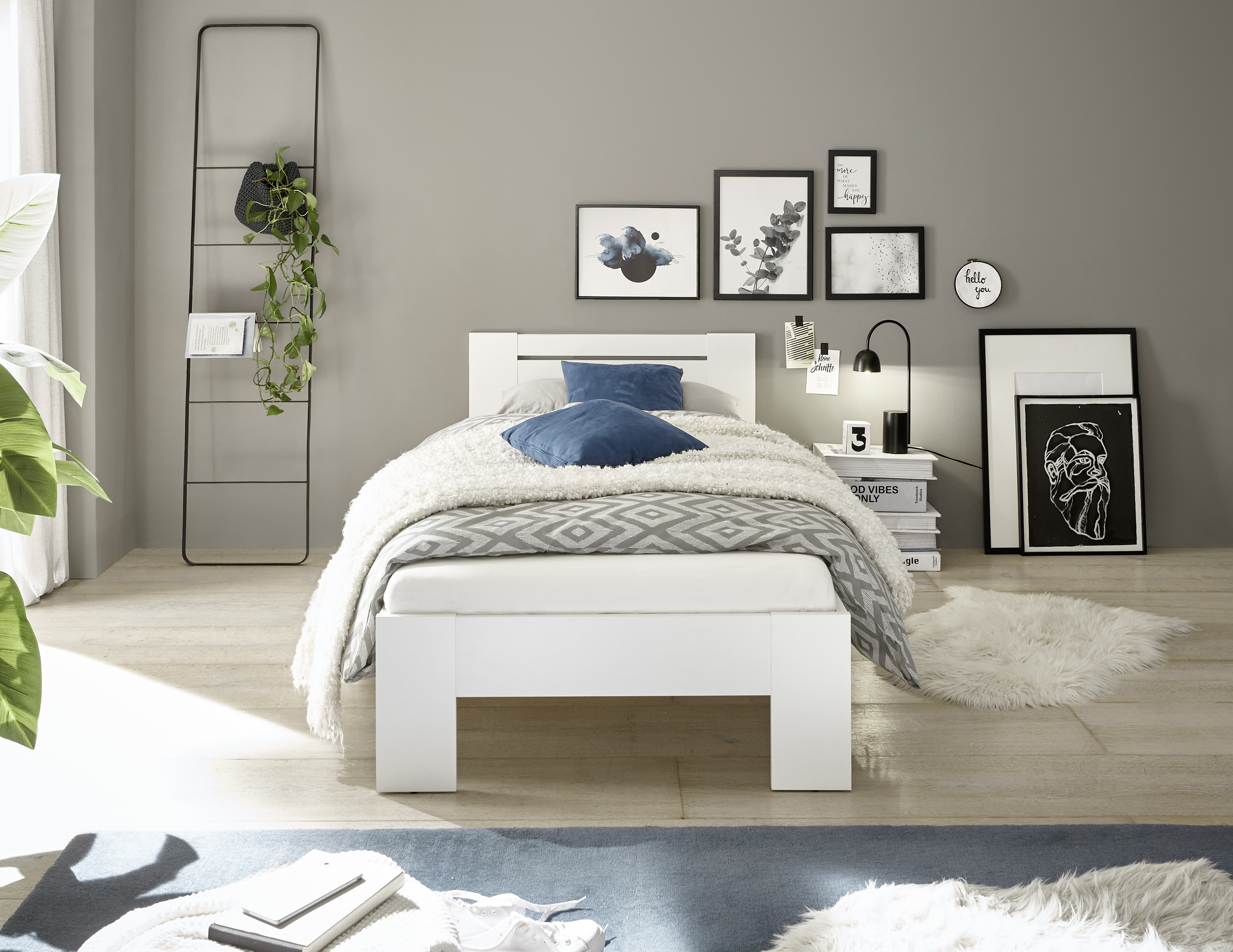 Pol-Power Futonbett Cannes, 90 x 200 cm, weiß
