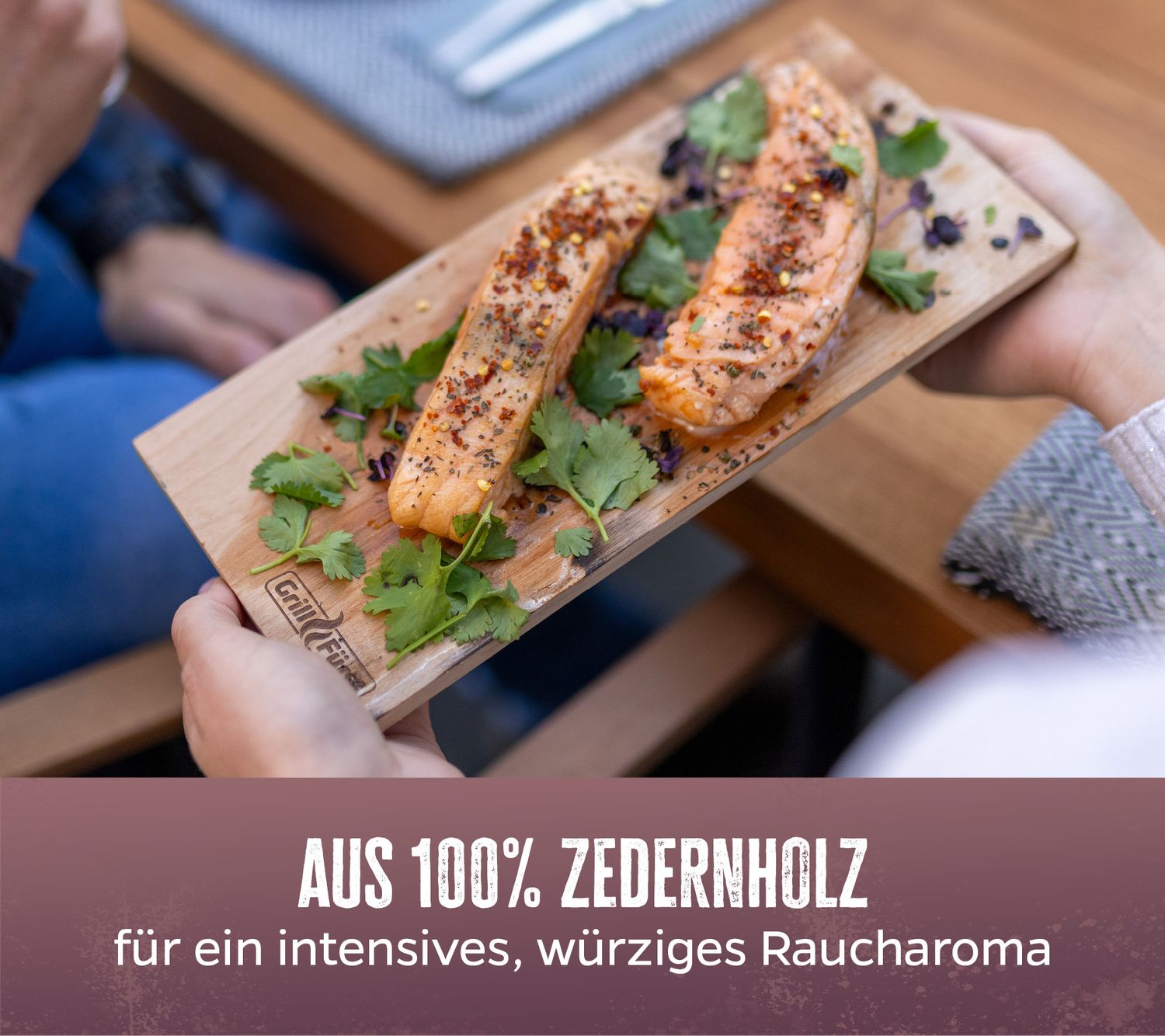 Grillfürst Räucherbretter Zeder, 4er Set