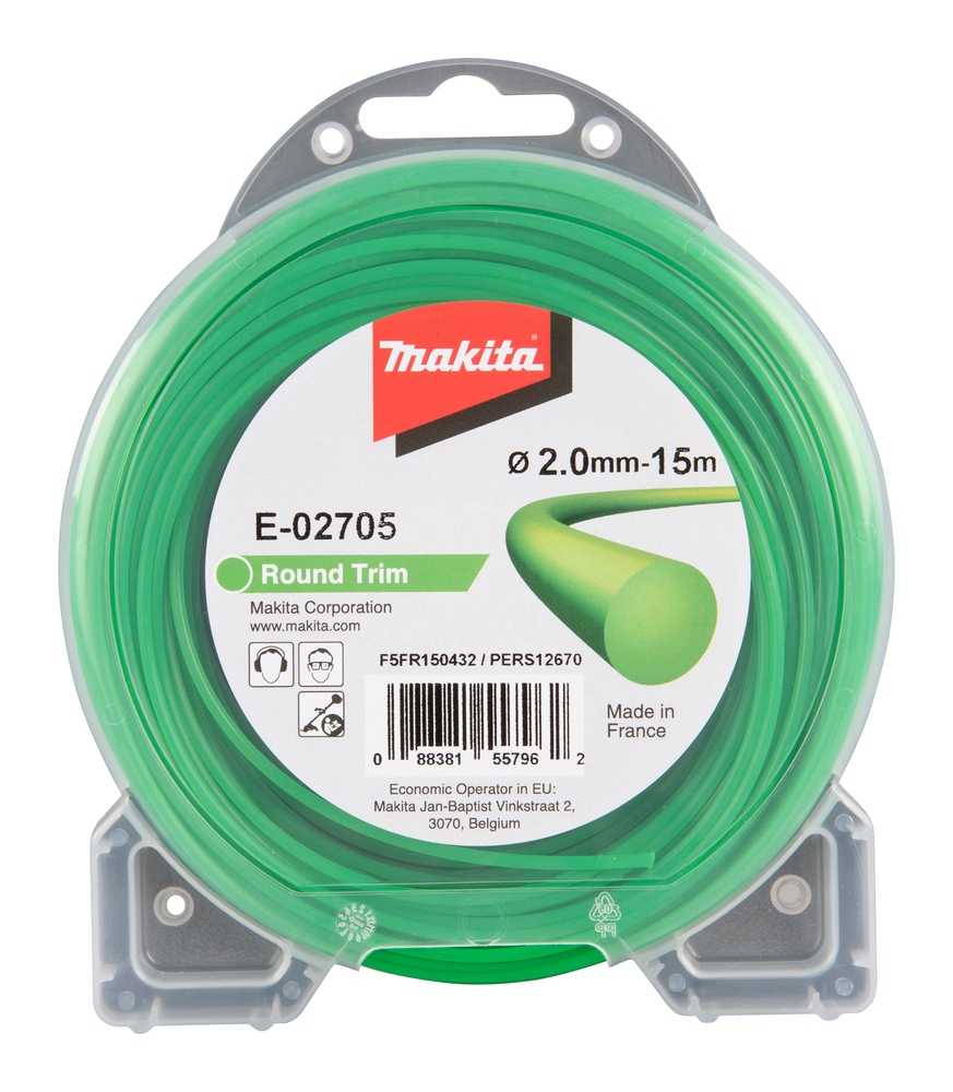 Makita Mähfaden rund, 2 mm x 15 m Makita Mähfaden rund, 2 mm x 15 m