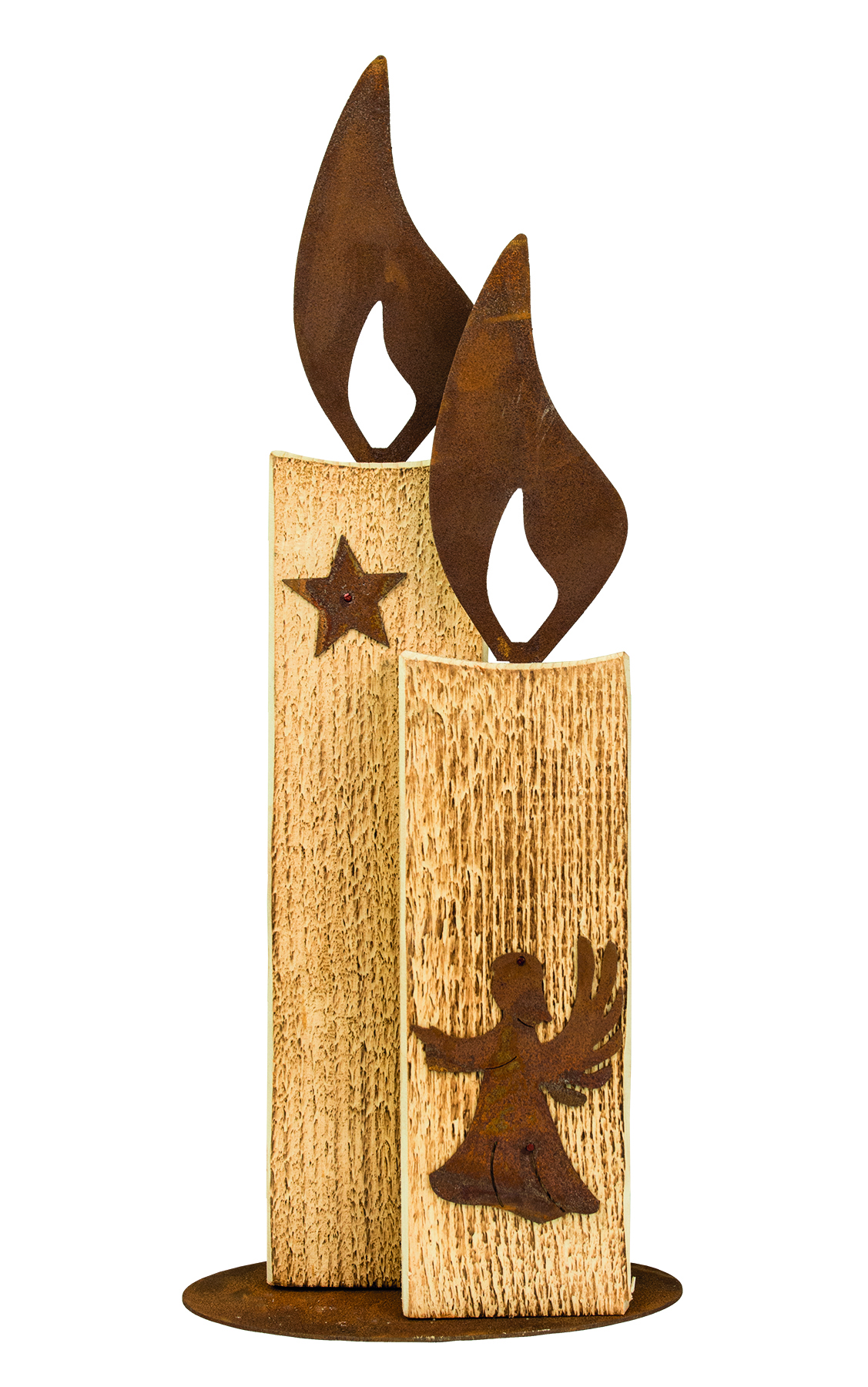 Badeko Kerze -Johann- 450 angeflammt