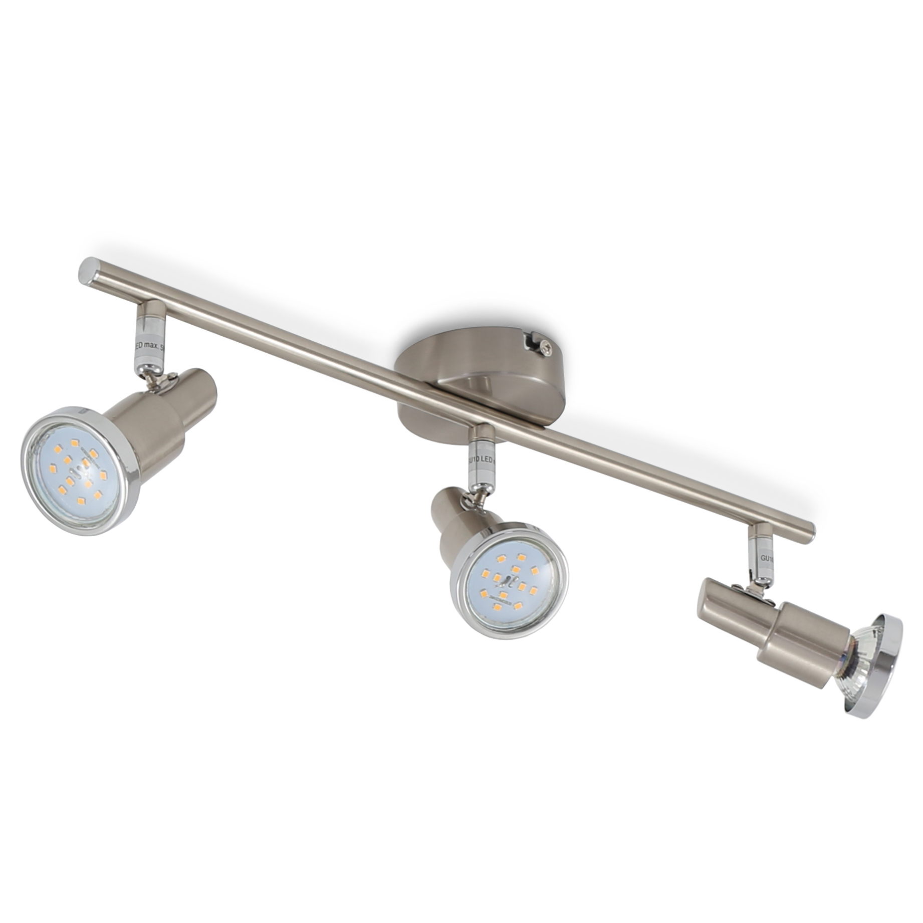 702251-5 BRILONER SCHIENE 3X3W MATT-NICKEL
