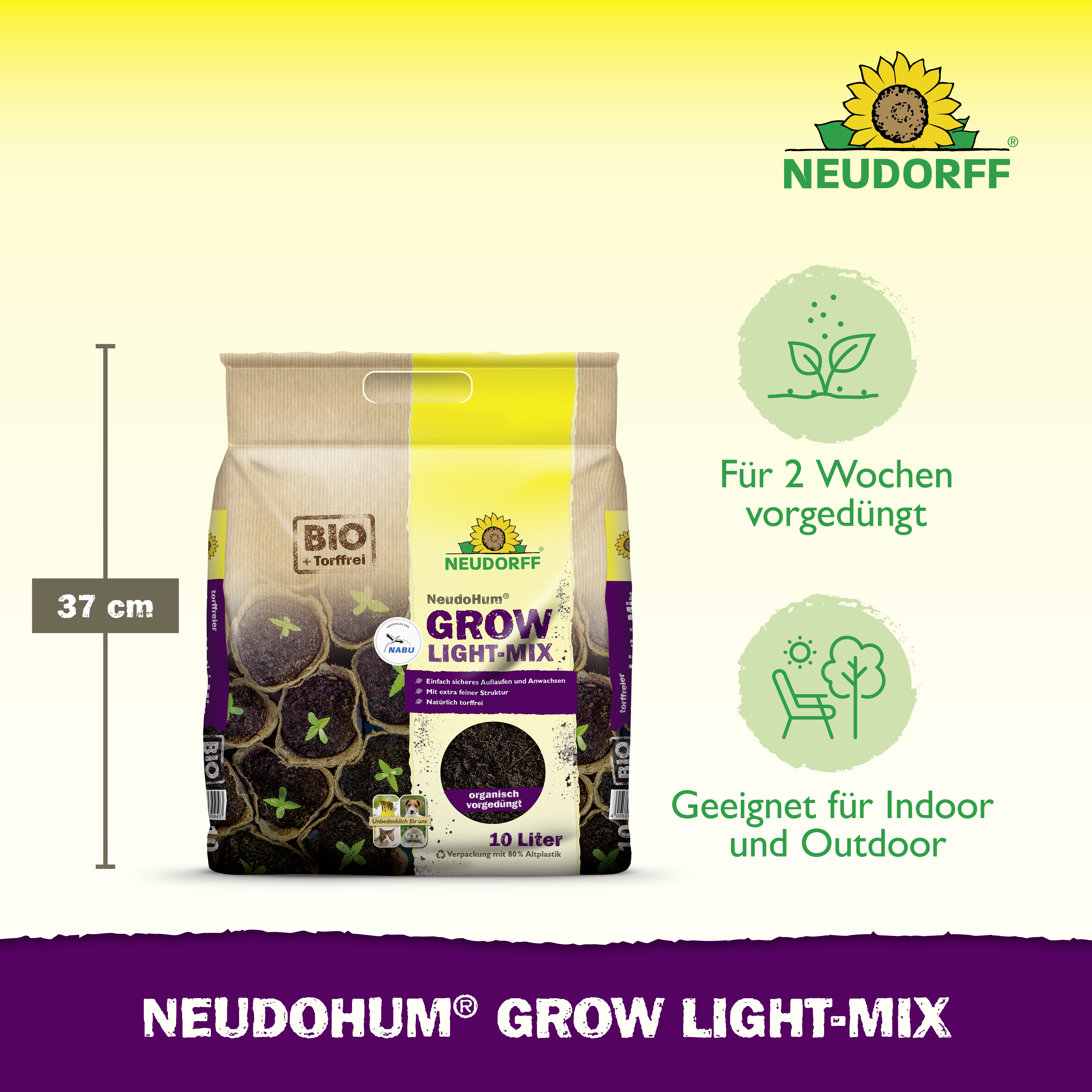 Neudorff NeudoHum Grow Light-Mix 