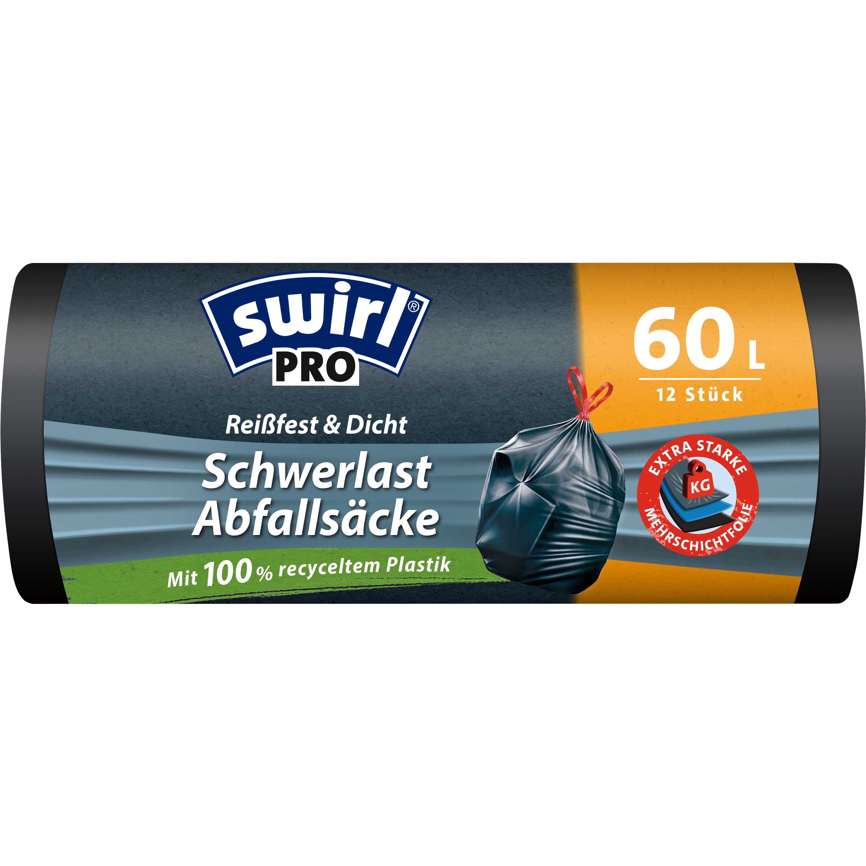 Swirl® Schwerlast-Säcke Profi mit Zugband, 60 l Swirl® Schwerlast-Säcke Profi mit Zugband, 60 l