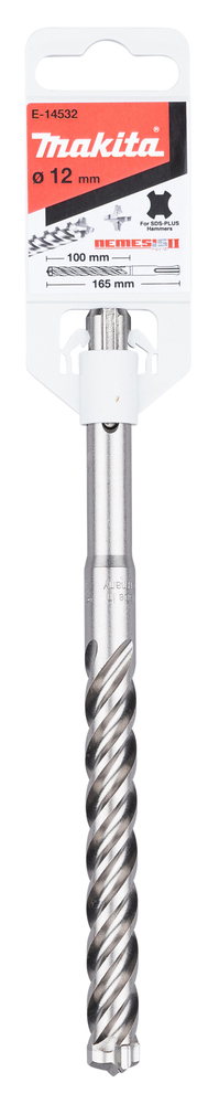 Makita SDS-PLUS NEMESISII Bohrer 12x165 mm Makita SDS-PLUS NEMESISII Bohrer 12x165 mm