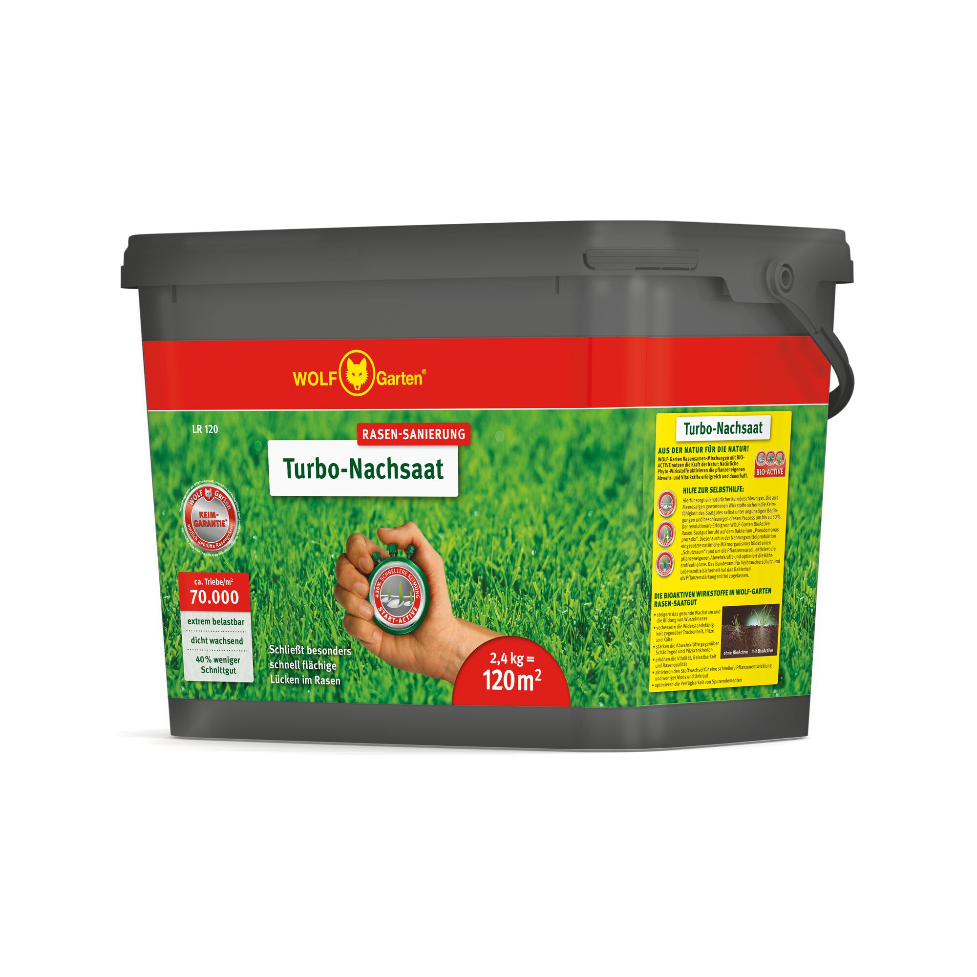Wolf-Garten Turbo-Nachsaat LR 120 für 120 m²