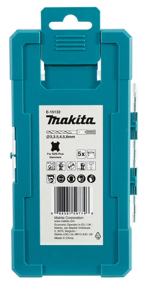 Makita SDS-PLUS Bohrer-Set, 5-tlg.