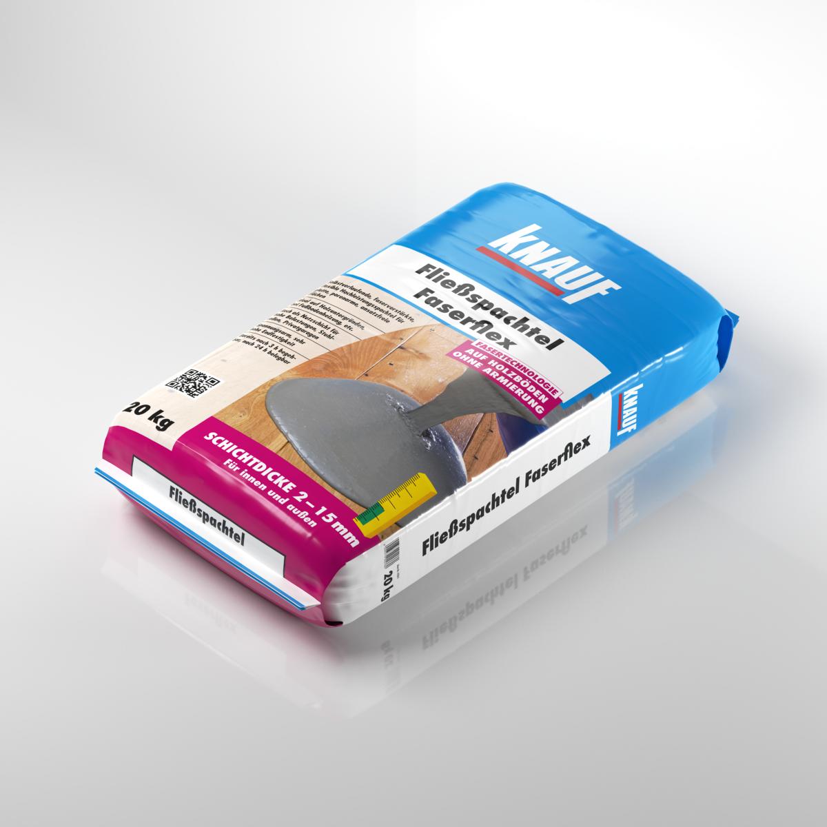4006379055760_Fliessspachtel-Faserflex-15-20kg_Produkt_1 Knauf Fließspachtel Faserflex, 20 kg