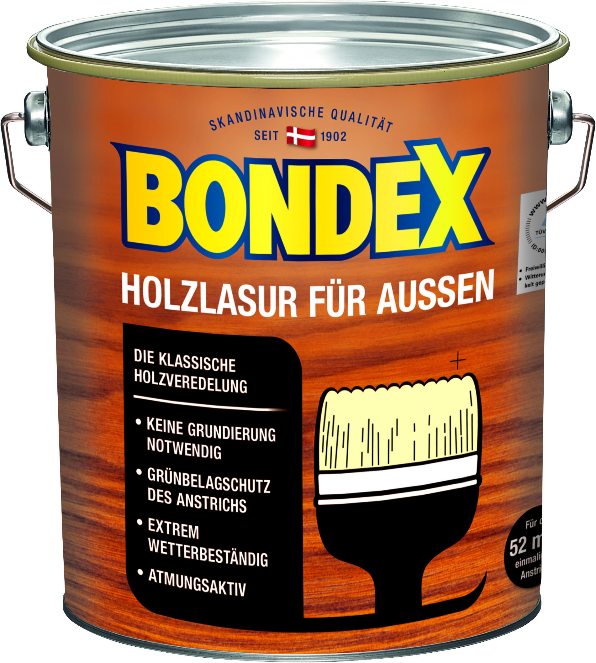 Bondex Holzlasur für Außen Hellgrau, 4L