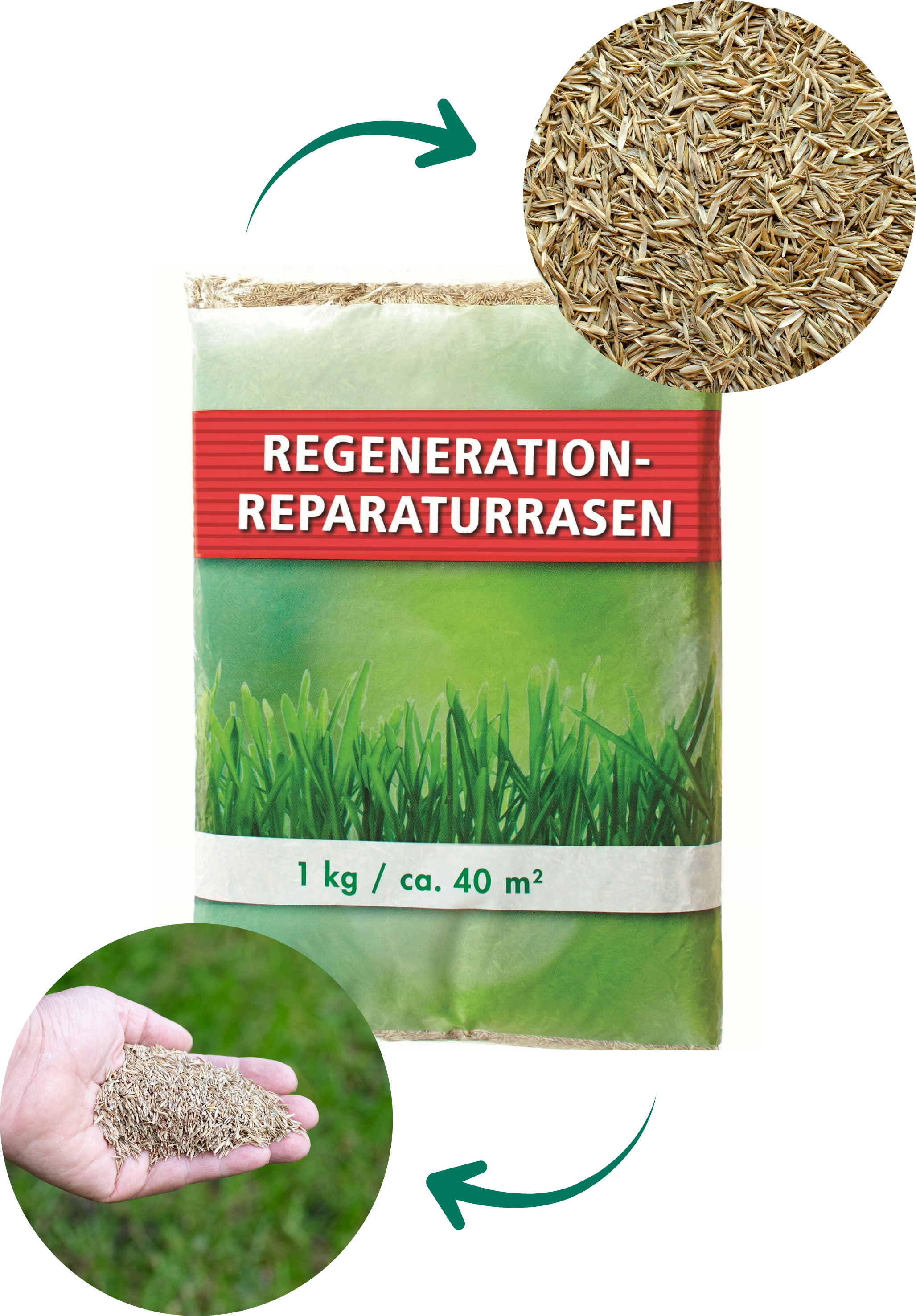 Aktionsrasen Reparaturrasen, 1 kg