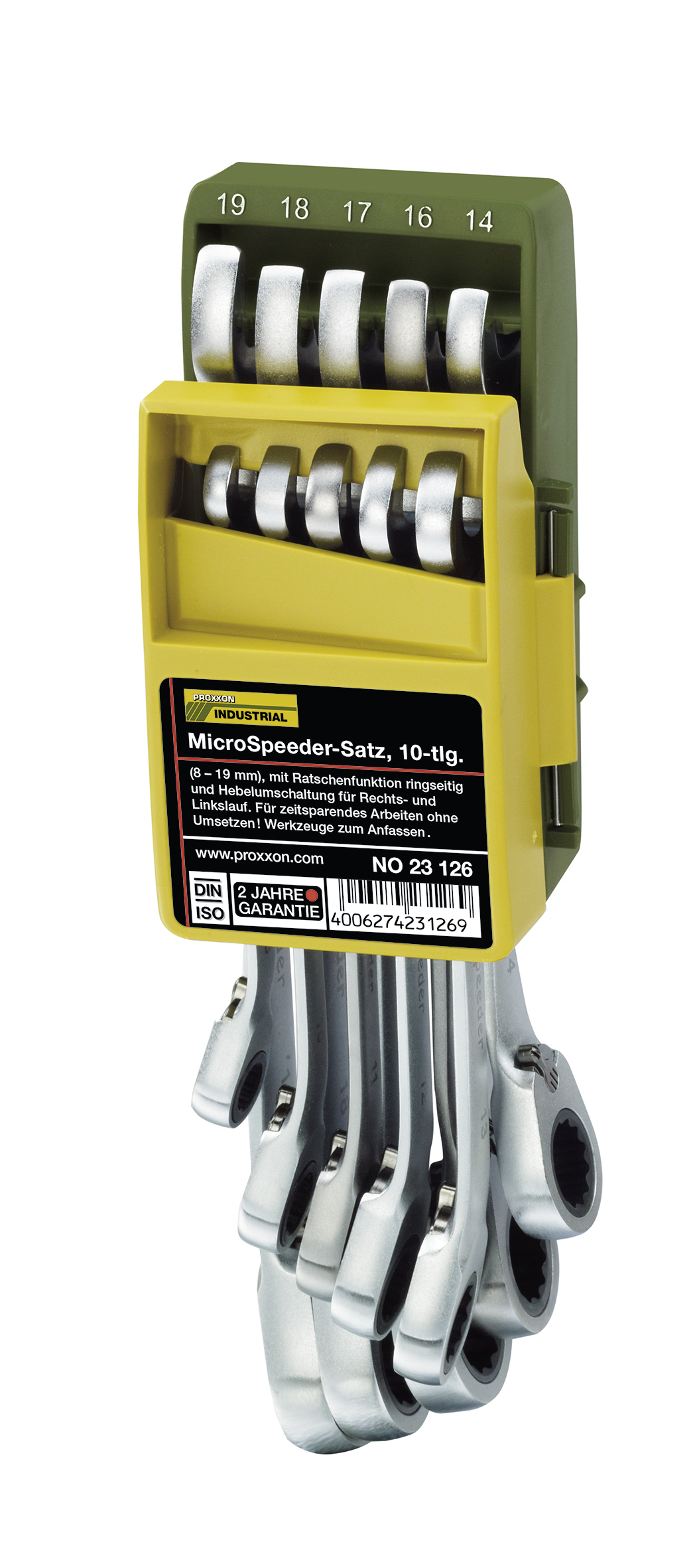 Proxxon MicroSpeeder-Satz im Klapphalter, 8 - 19 mm (10-teilig) Proxxon MicroSpeeder-Satz im Klapphalter, 8 - 19 mm (10-teilig)