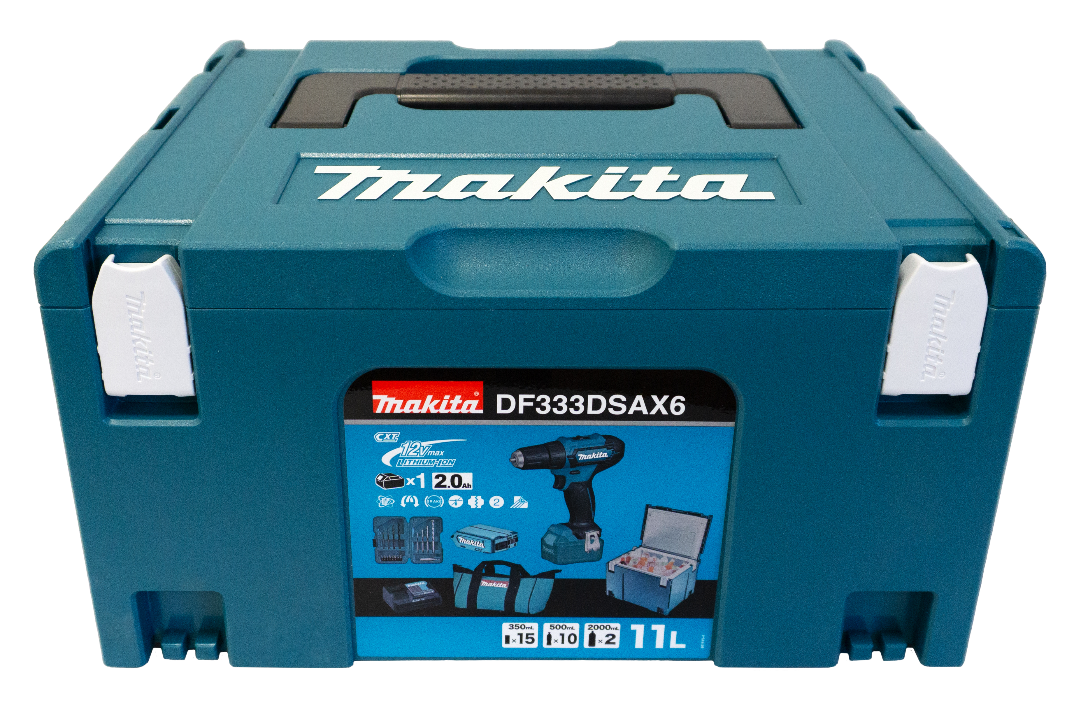 Makita Akku-Bohrschrauber 12 V DF333DSAX6 2AH, inkl. Akku & Ladegerät Makita Akku-Bohrschrauber 12 V DF333DSAX6 2AH, inkl. Akku & Ladegerät