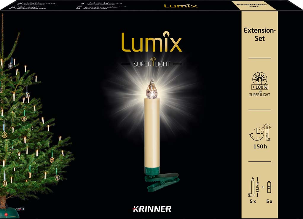Krinner Kerzen Lumix "SuperLight", 5er Erweiterungsset