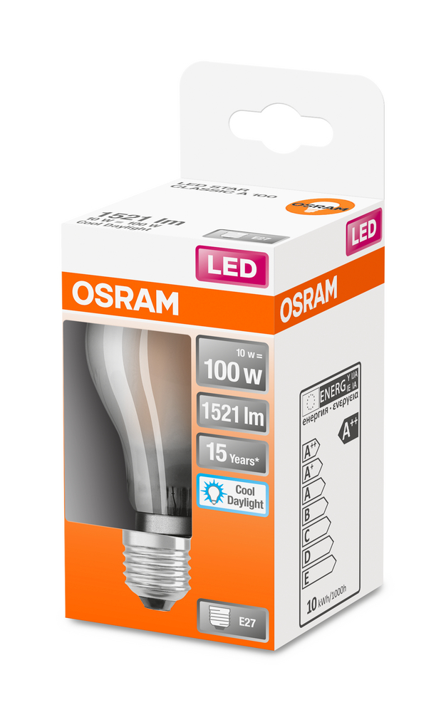 4058075435445_Packaging_image OSRAM LEUCHTMITTEL LED RETROFIT CLASSIC A 100 10 W/6500
