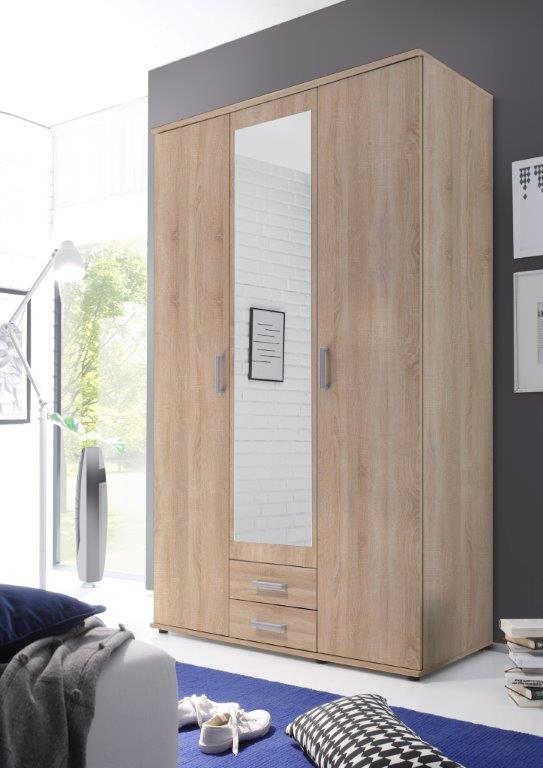 698776-Karl-Sonoma Pol-Power Kleiderschrank "Karl", Sonoma Eiche
