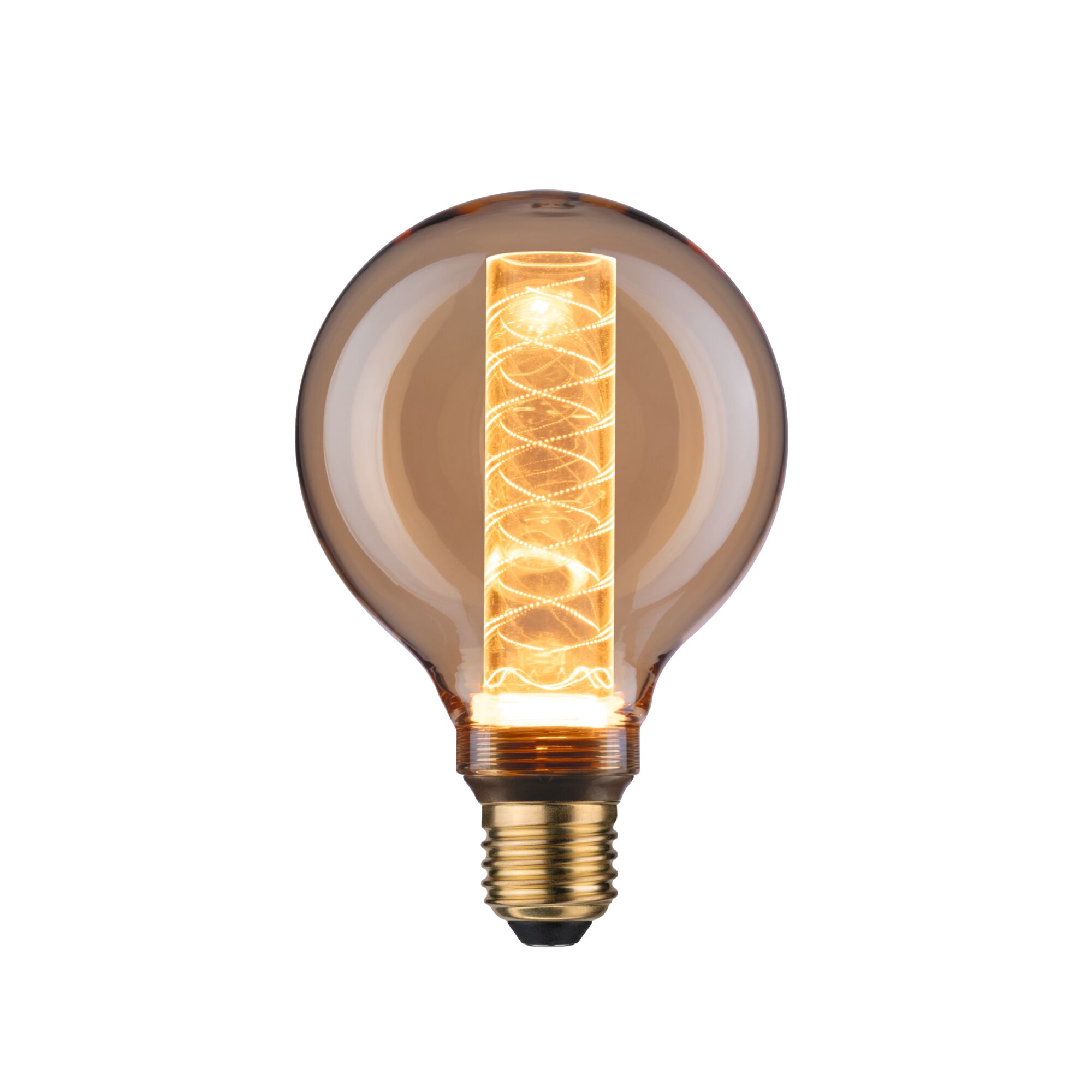Paulmann LED, G95, Inner Glow spiral, 230lm, E27, gold, 1800K Paulmann LED, G95, Inner Glow spiral, 230lm, E27, gold, 1800K