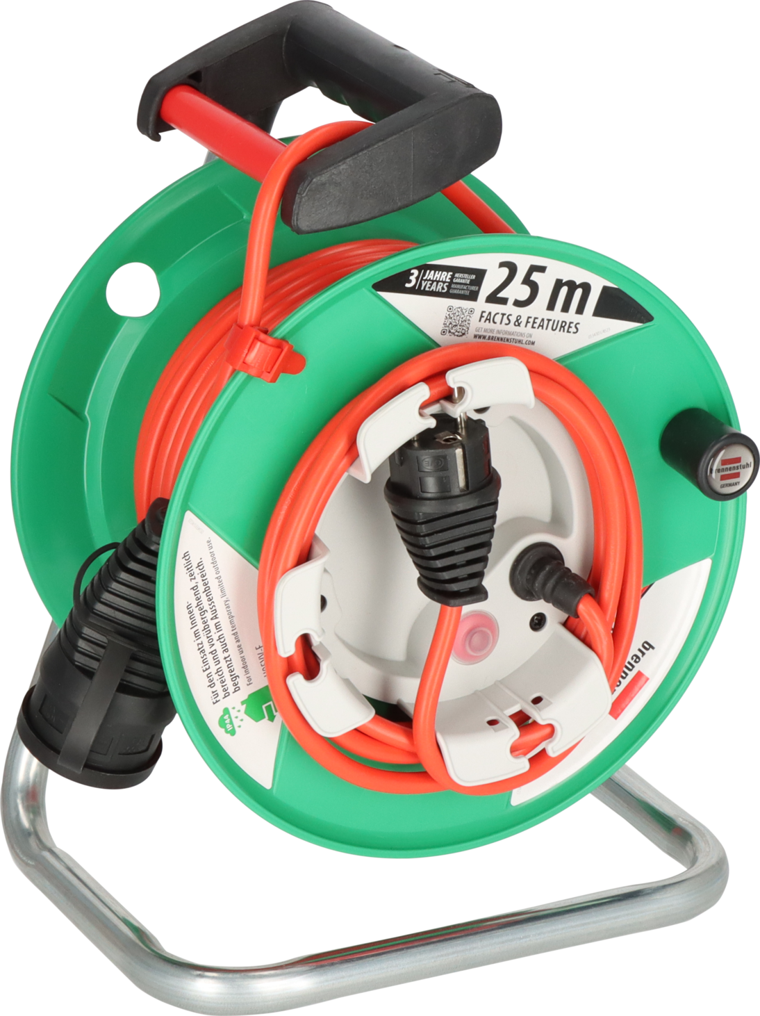Brennenstuhl Garant® G IP44 Gartenkabeltrommel, 23+2 m Kabel in rot Brennenstuhl Garant® G IP44 Gartenkabeltrommel, 23+2 m Kabel in rot