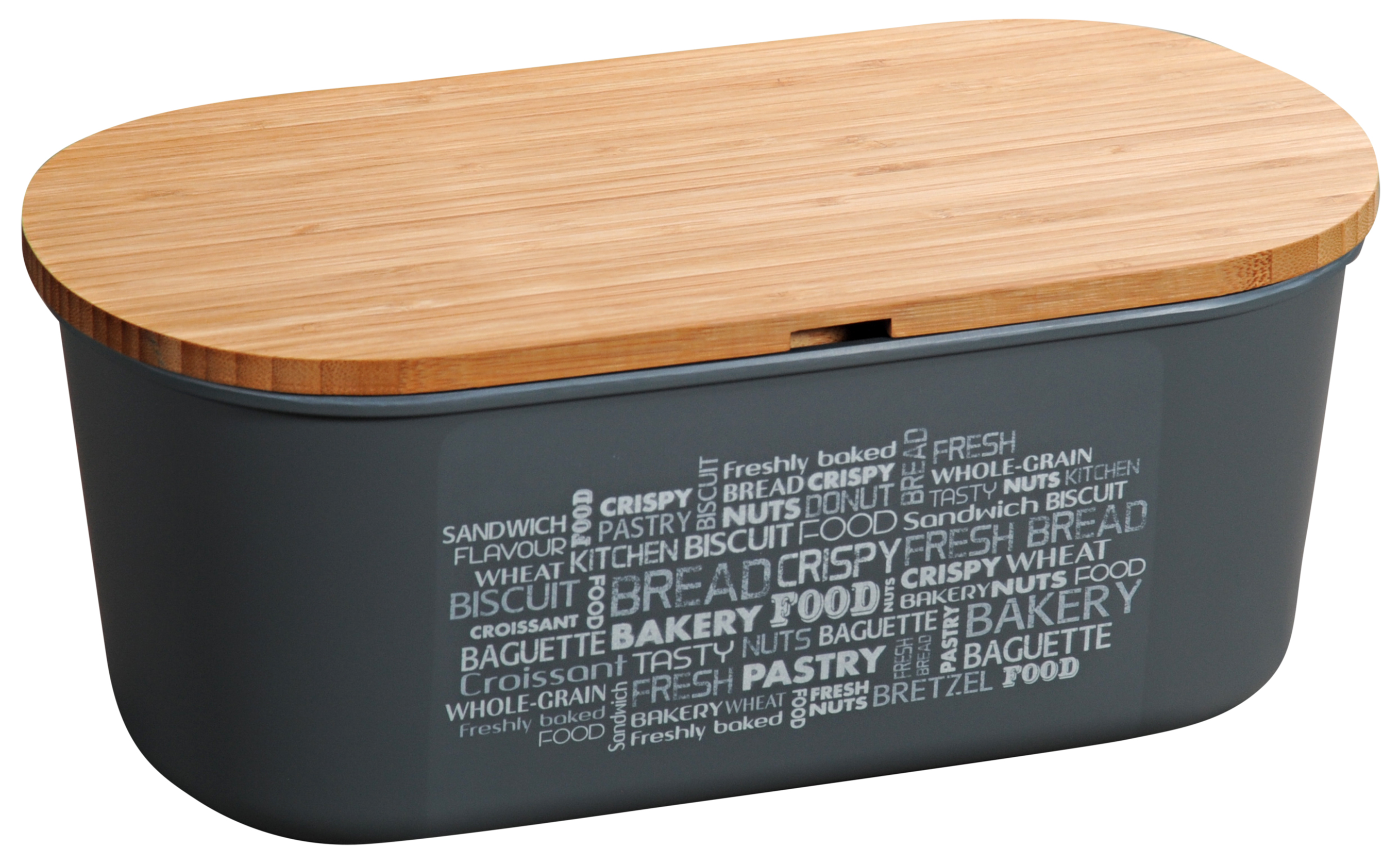 Kesper Brotbox, grau, FSC, 34 x 14 x 18 cm Kesper Brotbox, grau, FSC, 34 x 14 x 18 cm