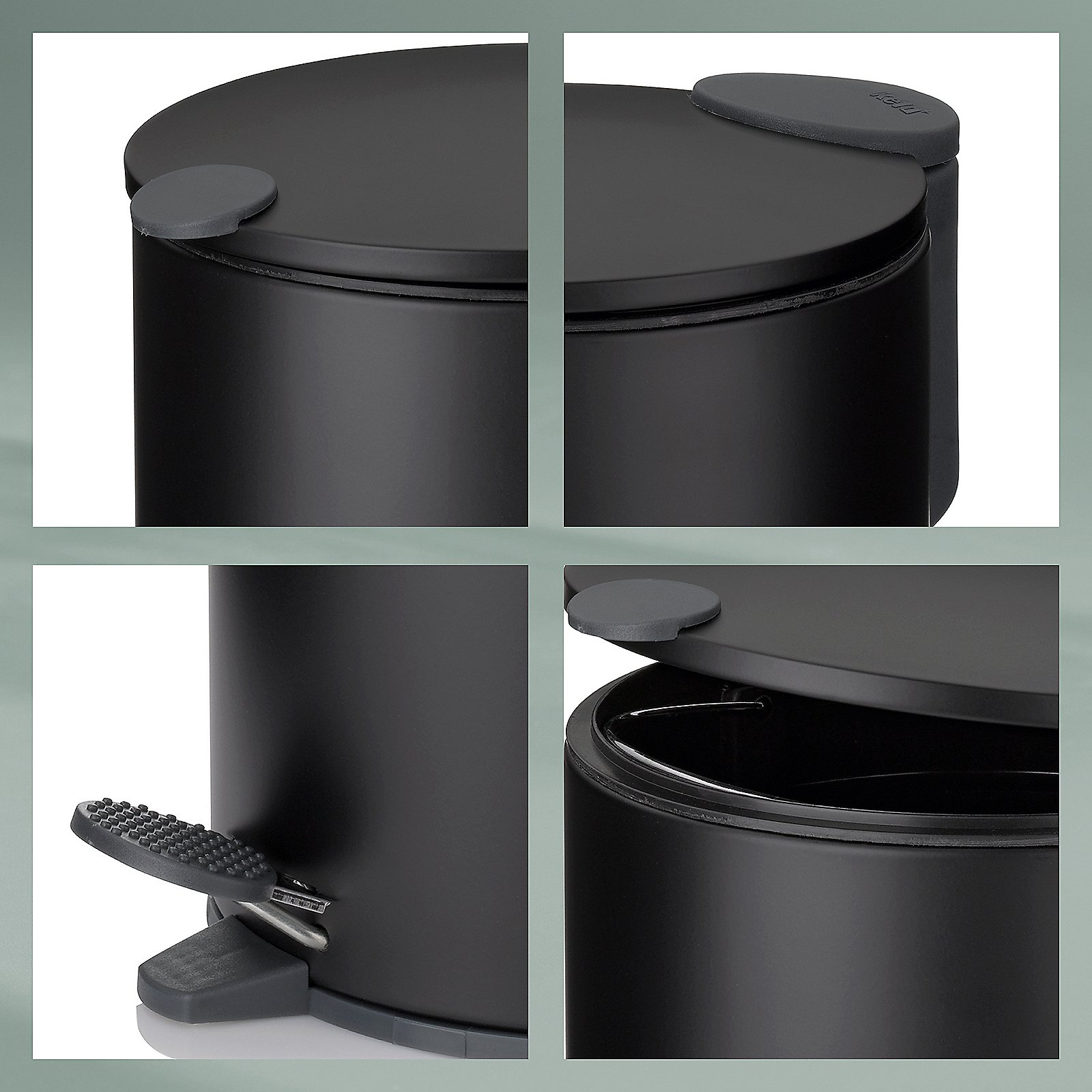 Kela Kosmetikeimer "Mats", schwarz Kela Kosmetikeimer "Mats", schwarz