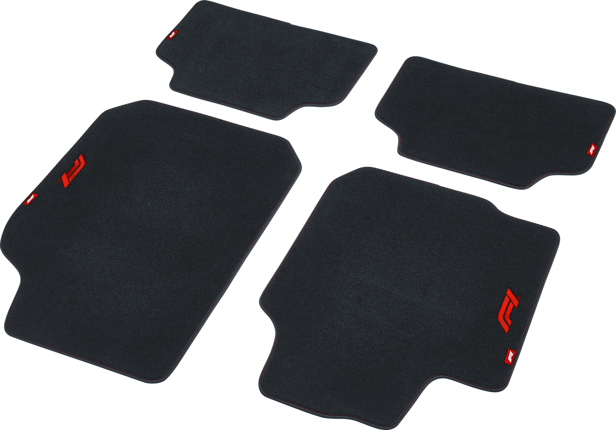Formula1 Auto-Fußmatten Set CM570, schwarz-rot