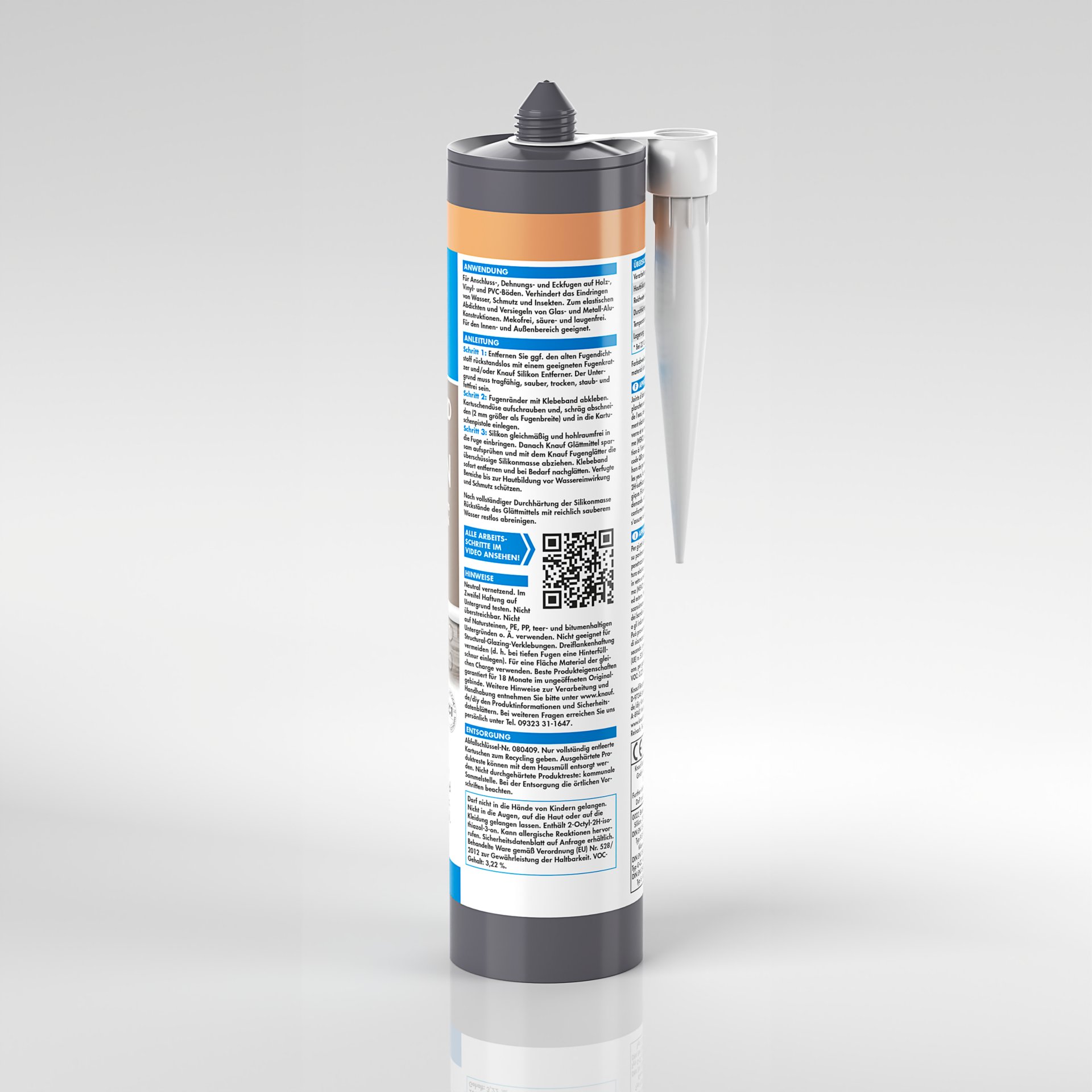 Knauf boden & fenster silikon, buche, 300 ml Knauf boden & fenster silikon, buche, 300 ml