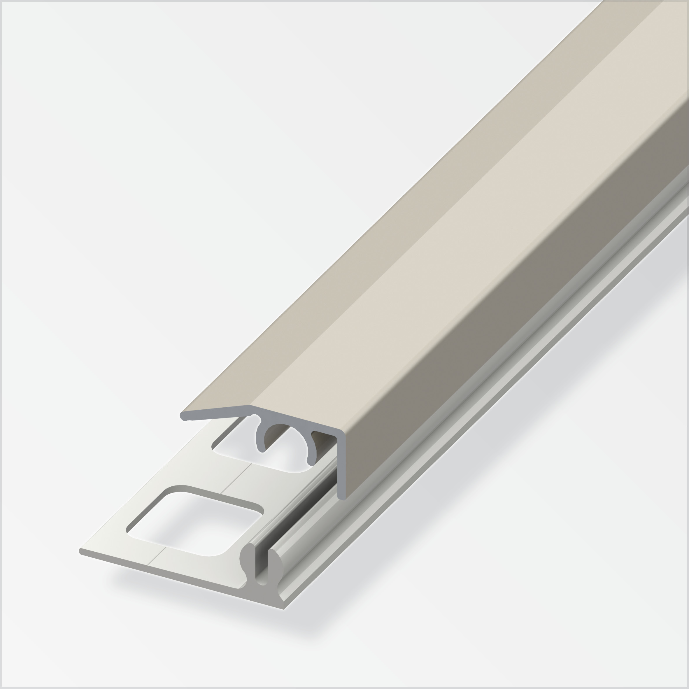 635637_Abschluss-Profil Alfer clipstech®-mini-Komplett-Set, 8,5 mm, titan