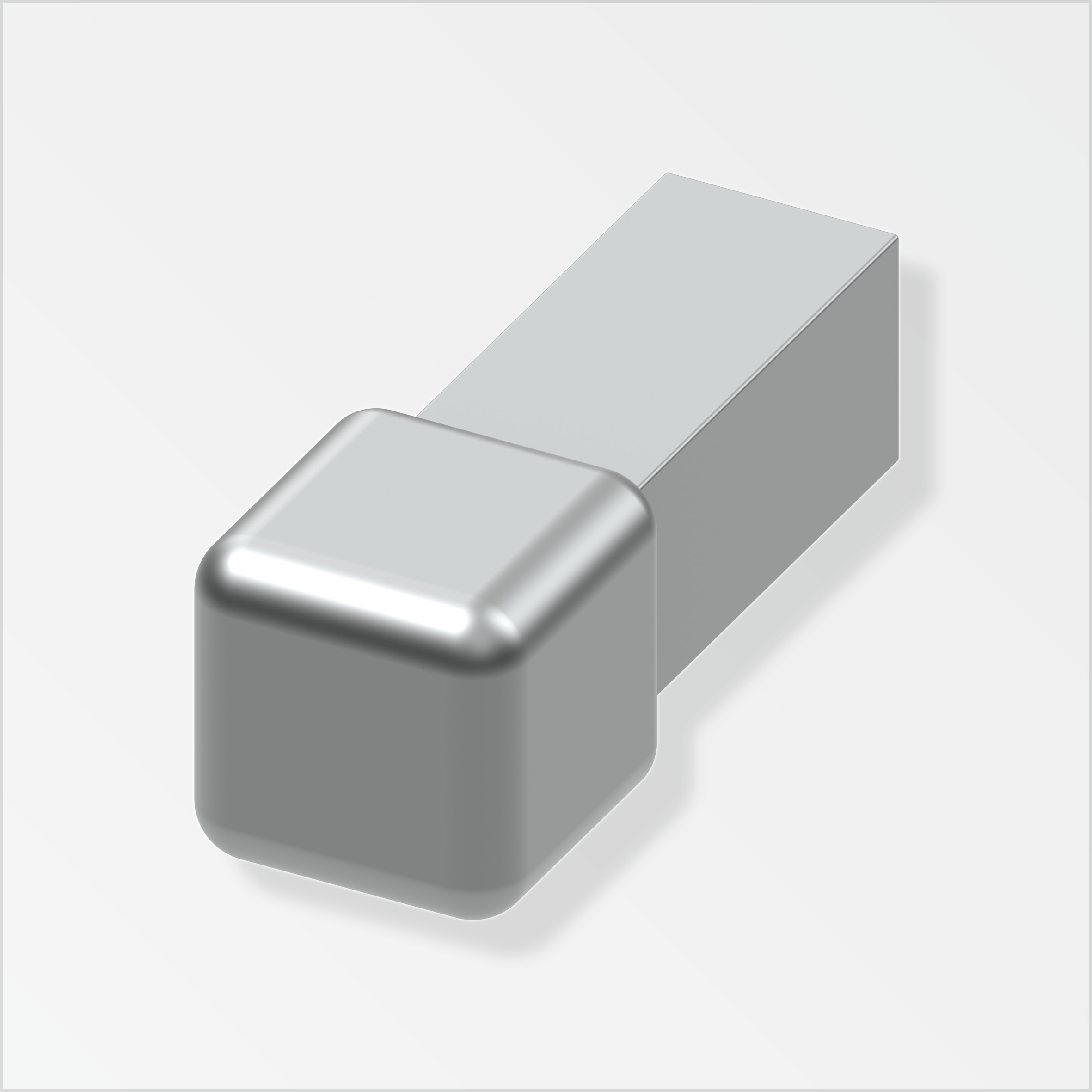 Alfer Quadrat-Fliesenecke, 10 mm, edelstahl
