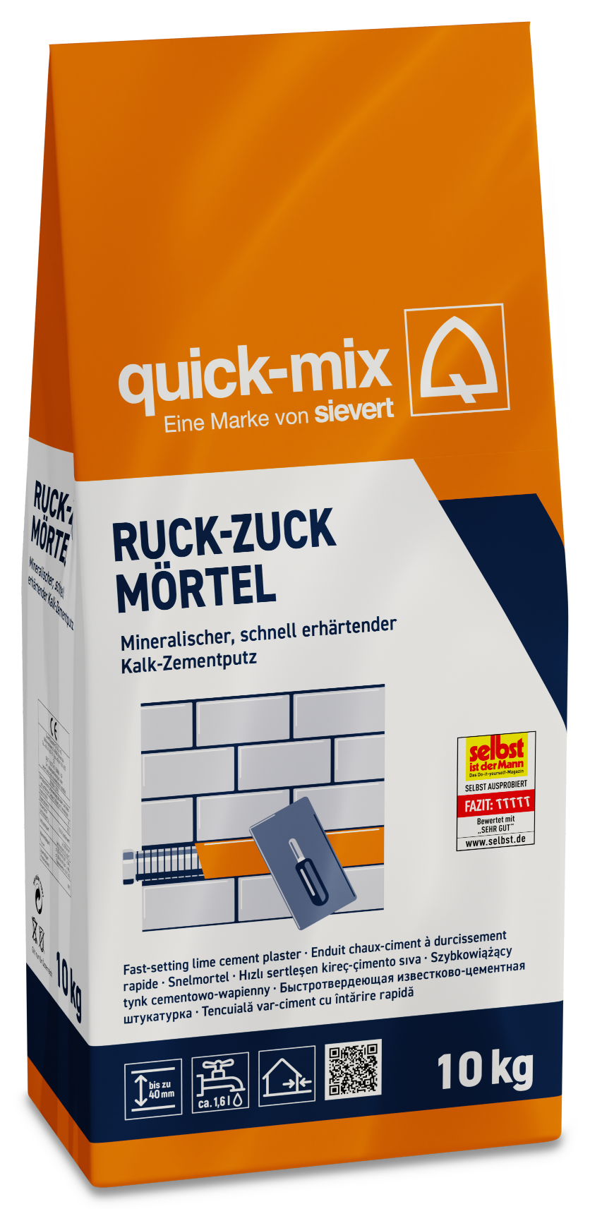 Quick-Mix Ruck-Zuck-Mörtel, 10 kg Quick-Mix Ruck-Zuck-Mörtel, 10 kg